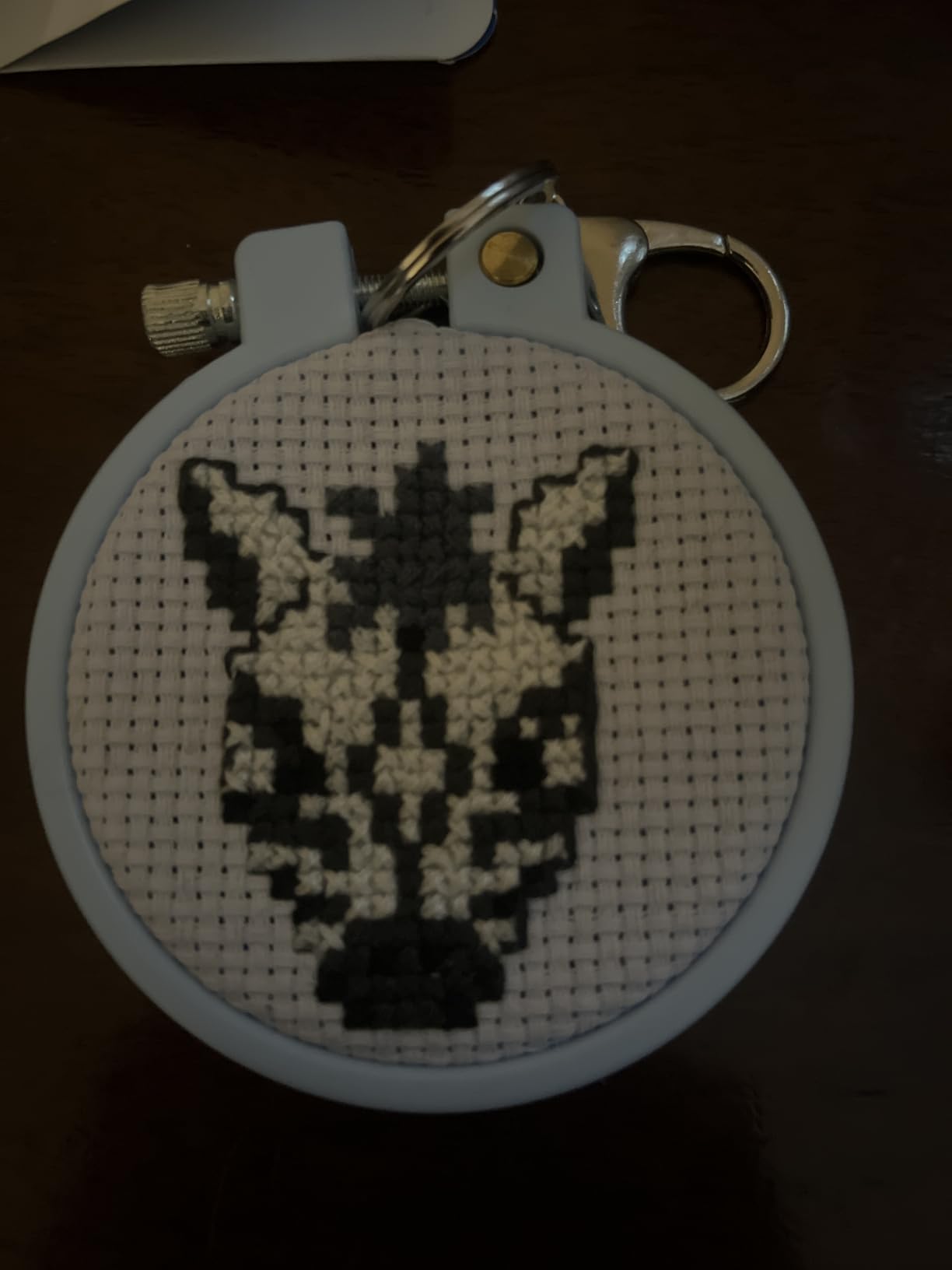 CRAFTILOO Cross Stitch Kit for Kids - 5 Easy Stamped Cross Stitch Kits for Beginners | Embroidery Kit for Girls Ages 7-13 | Needlepoint Craft Set, Backpack Charms & Keychains customer photo 1