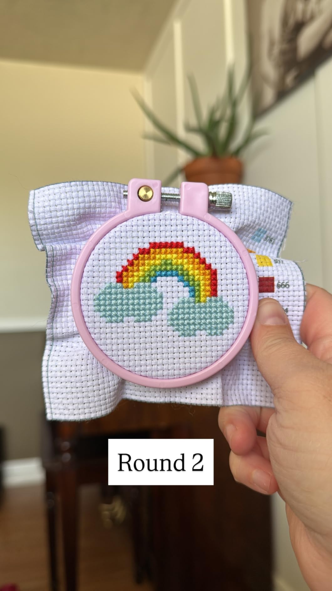 CRAFTILOO Cross Stitch Kit for Kids - 5 Easy Stamped Cross Stitch Kits for Beginners | Embroidery Kit for Girls Ages 7-13 | Needlepoint Craft Set, Backpack Charms & Keychains customer photo 2