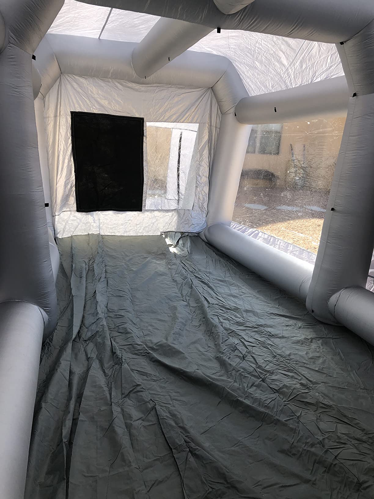 GORILLASPRO Portable Inflatable Paint Booth 21X13X9Ft with 680W Blower,Inflatable Spray Booth,Upgrade Air Filter System Environment Friendly,More Durable Portable Spray Painting Tent customer photo 2