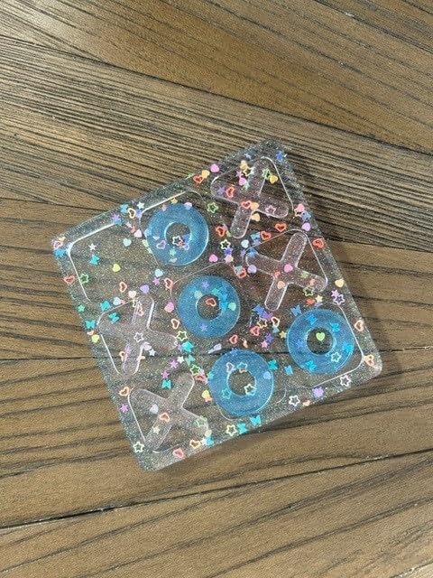 LET'S RESIN Large Tic Tac Toe Resin Mold 2Pcs, Tic Tac Toe Molds for Resin Casting, Large Epoxy Resin Silicone Molds for DIY Tabletop Board Game,Travel Game customer photo 1