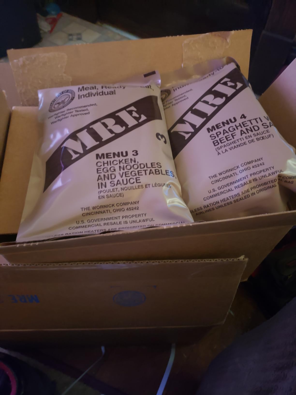 Sopakco 24ct US Military Surplus MRE Meals Ready to Eat 2021 Inspect A+B Case Bundle Menus 1-24 customer photo 1
