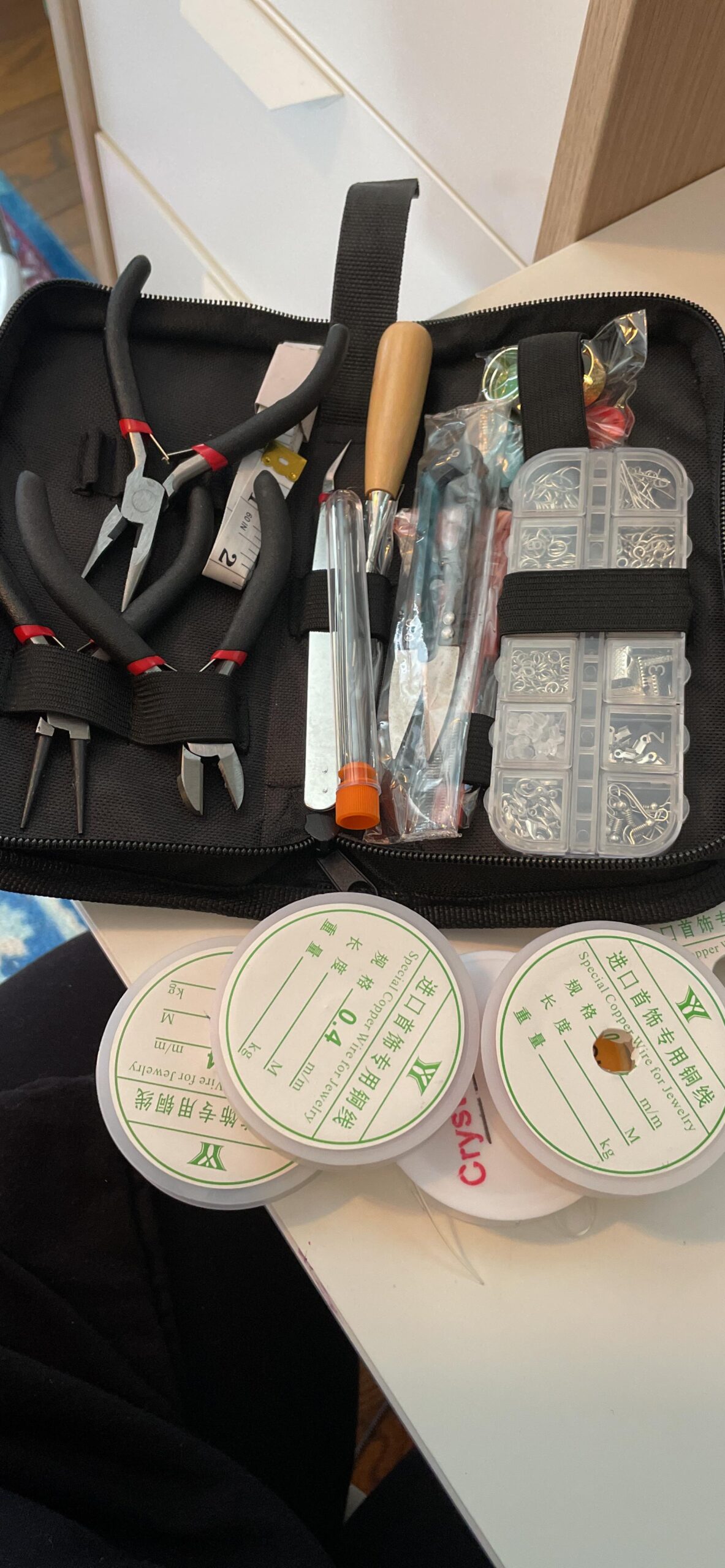 Mluchee Jewelry Wire Wrapping Jewelry Making Supplies Tools Kit - Including Findings Tools, Wire Wrapping Kit, Jewelry Pliers for Repair, Wire Wrap and Beading customer photo 1