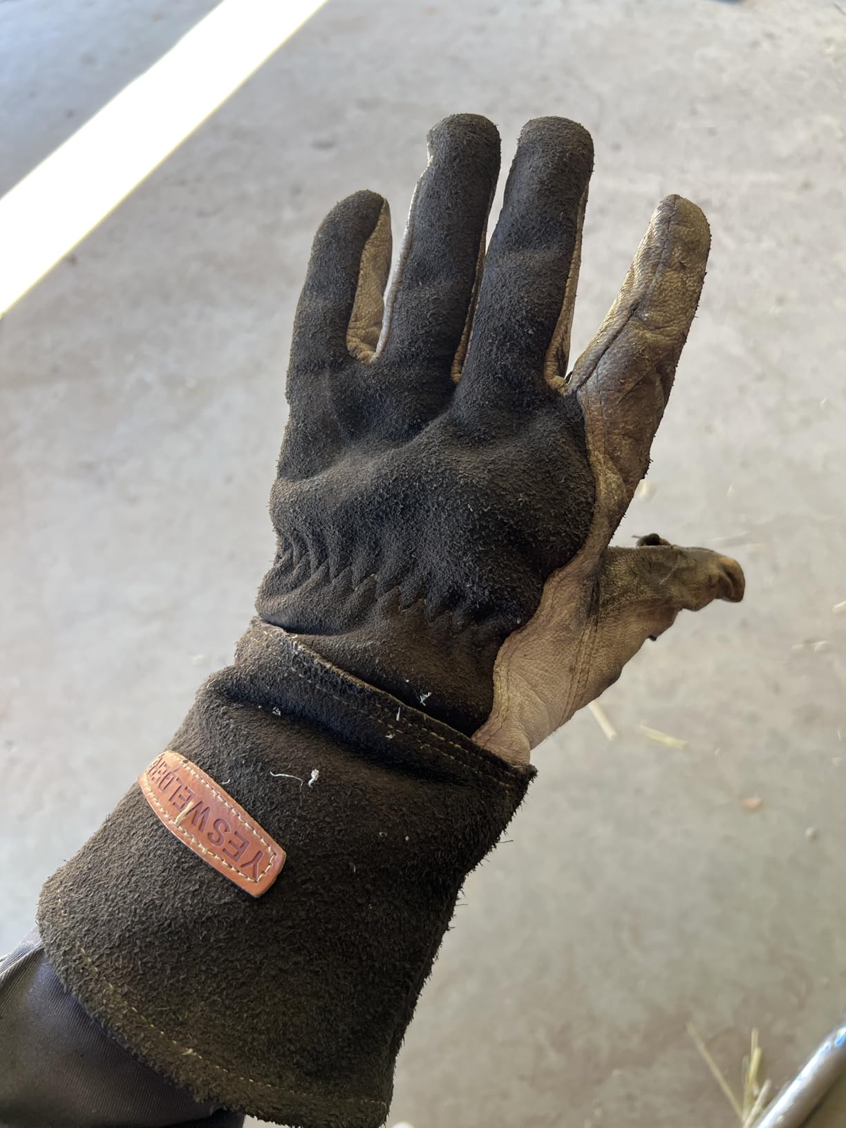 YESWELDER Premium Goatskin TIG Welding Gloves | Top Grain Leather | High Dexterity | True - Fit-XL customer photo 1