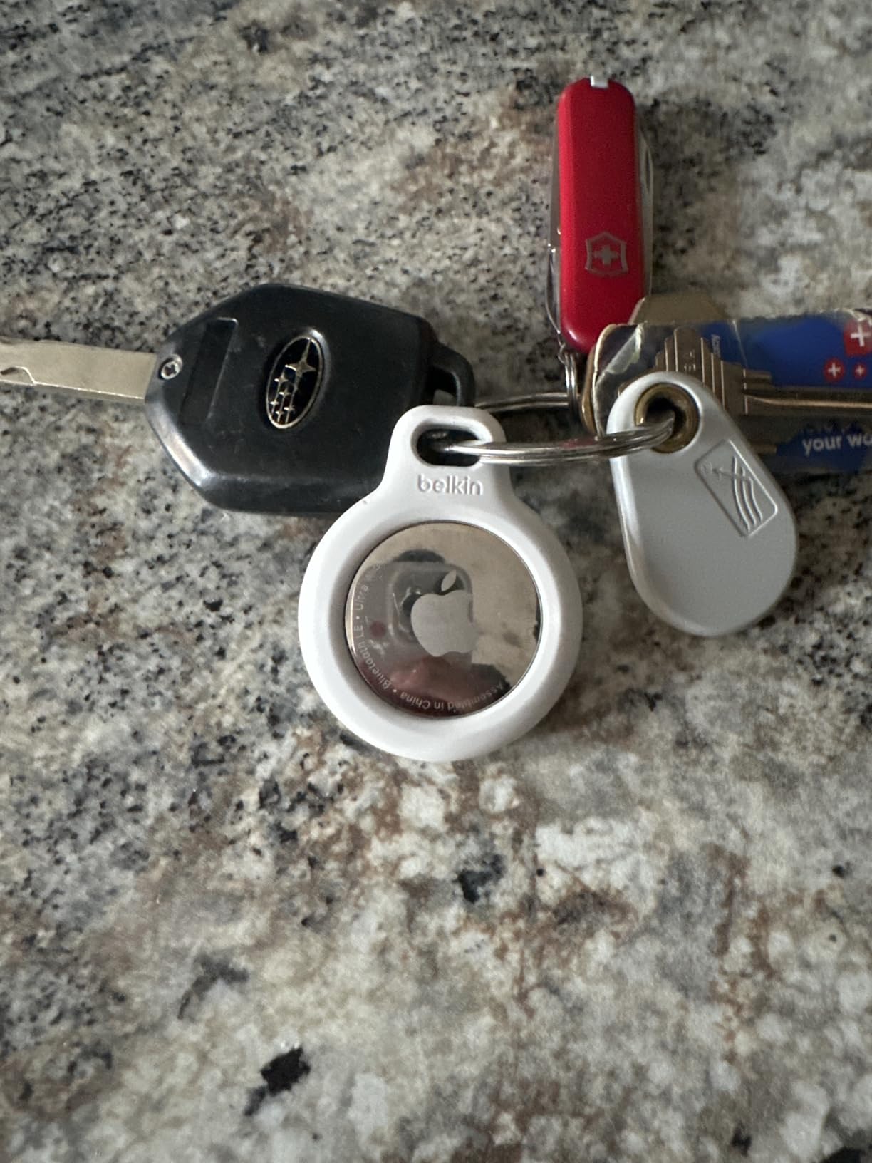 Apple AirTag Secure Holder with Key Ring - Durable, Scratch-Resistant Case with Open Face & Raised Edges - Black customer photo 1