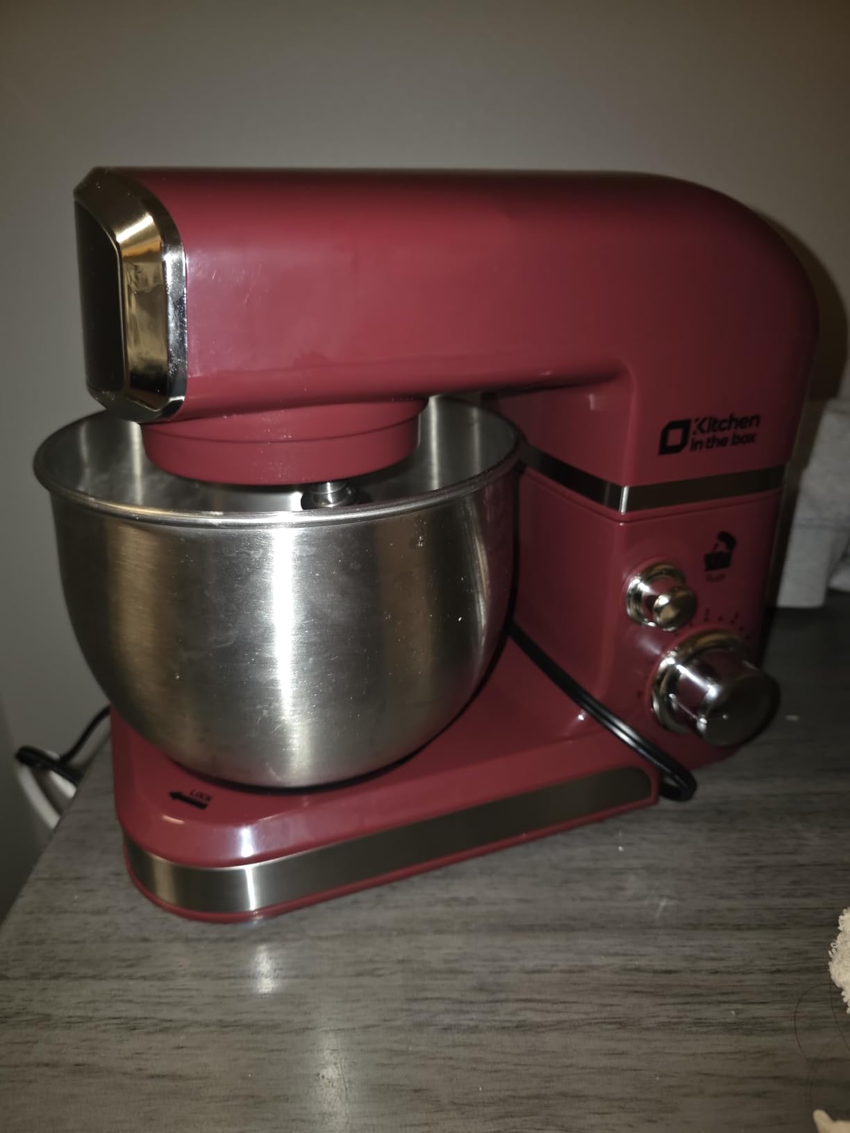 Kitchen in the box Stand Mixer, 3.2Qt Small Electric Food Mixer, 6 Speeds Portable Lightweight Kitchen Mixer for Daily Use with Egg Whisk, Dough Hook, Flat Beater customer photo 1