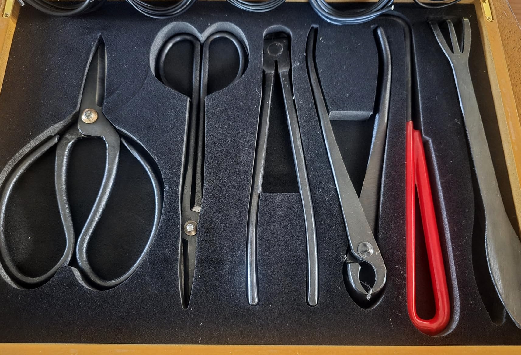Bonsai Tools Set with Wood Box 12PCS Heavy Duty Bonsai Tree Kit, Trimming Scissor Shears, Concave Cutter, Wire Rolls, Wire Cutter and More, Gardening Pruning & Care Kit customer photo 2