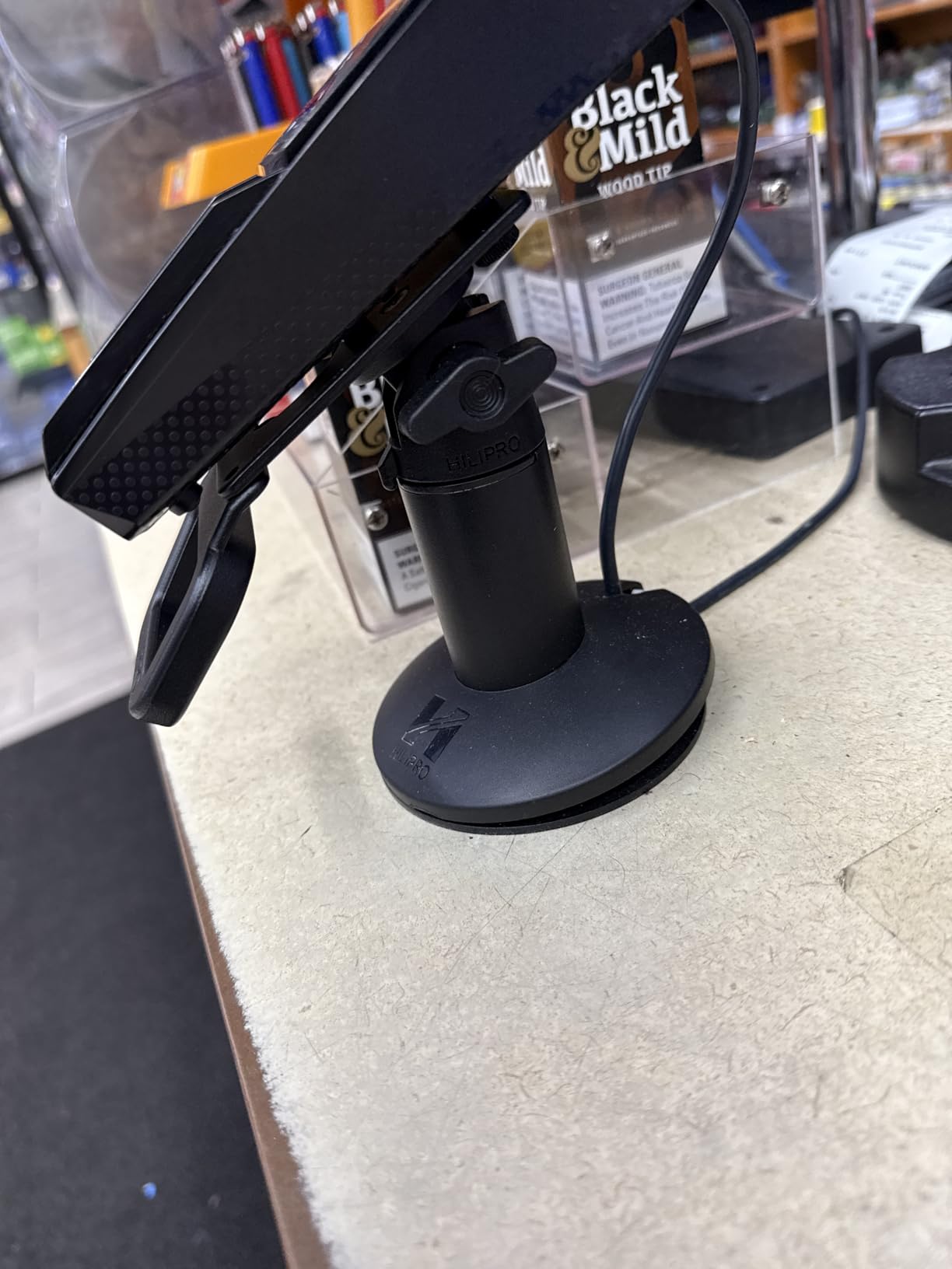 Hilipro Point of Sale Stand - Swivel Stand for Ingenico Lane 3000, 3600, 5000, 7000, 8000, Axium RX5000, Axium RX7000, Axium RX9000 and Desk 1500 pinpad customer photo 2
