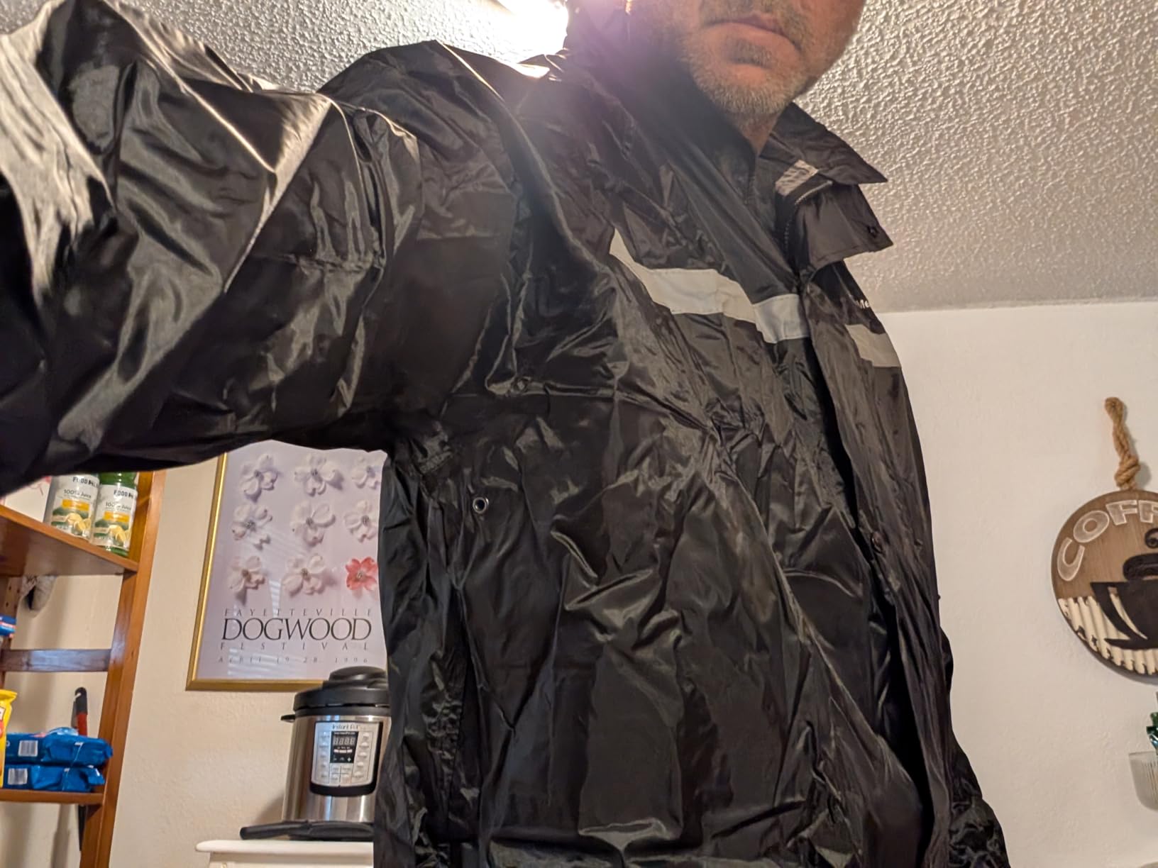 Rain Suit, Rain Gear for Men Women Waterproof Work Lightweight Rainwear Rain Coat (Jacket & Pants) customer photo 2