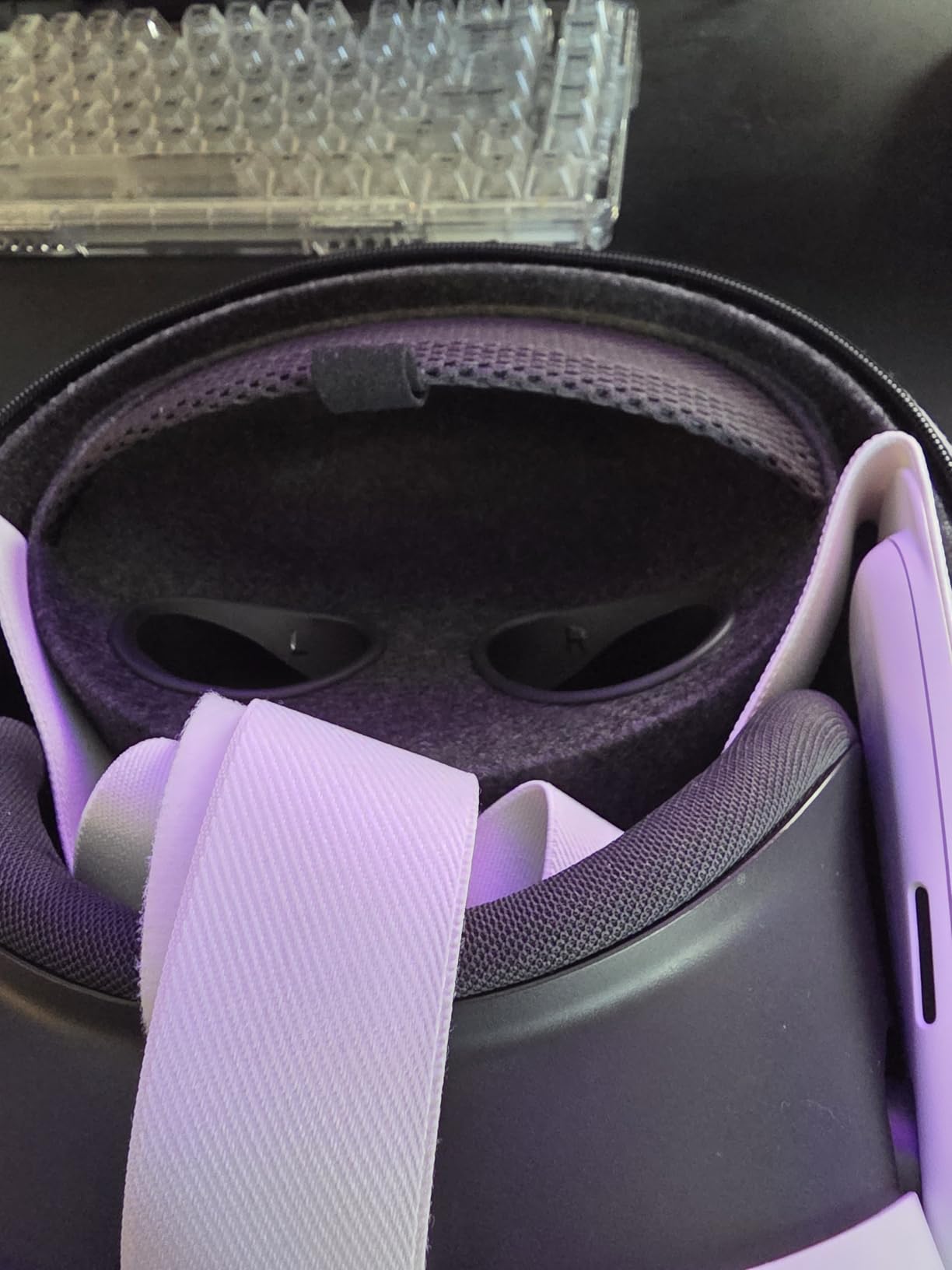 Meta Quest Compact Carrying Case - Works with Meta Quest 3/3S - Refreshed Compact Design - Fits 3/3S, Touch Plus Controller, Active Straps, Charging Cable, and Adapter customer photo 2