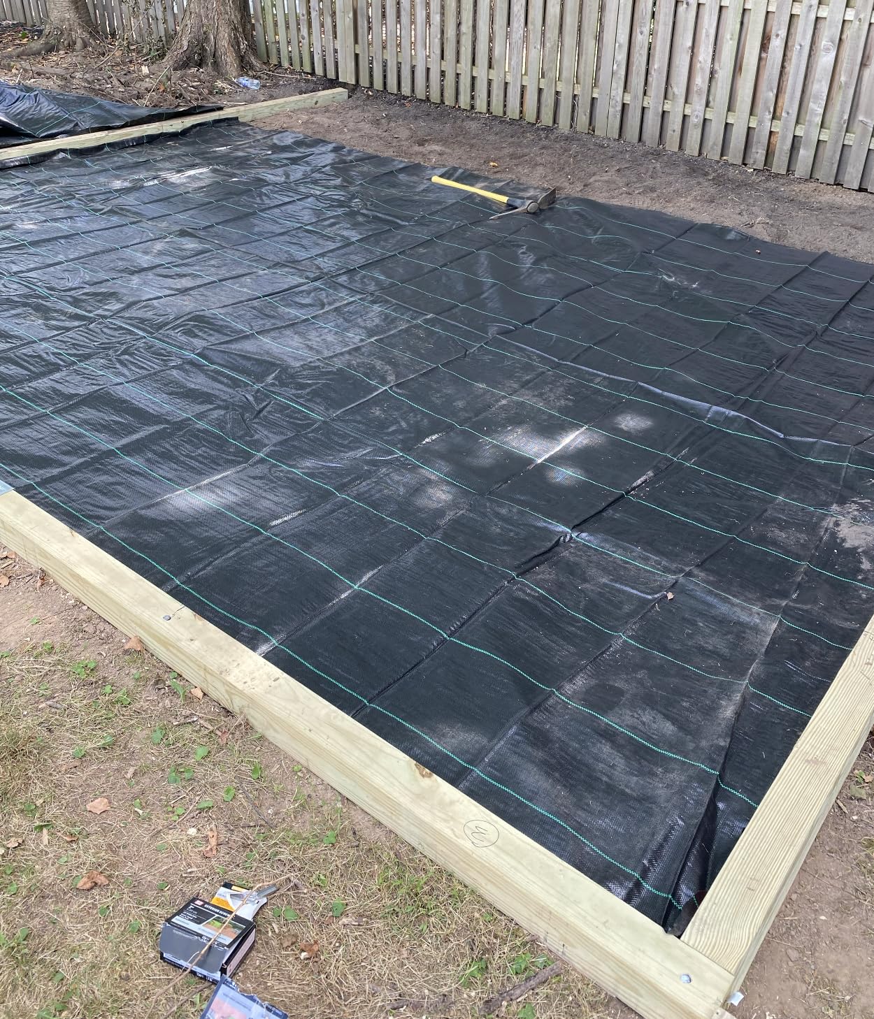 Super Geotextile Woven Geotextile Fabric for Driveway and Road Stabilization, Construction Underlayment, Erosion Control, Commercial Grade 50 Year for Gravel Roads and Pavers (4x100) customer photo 1