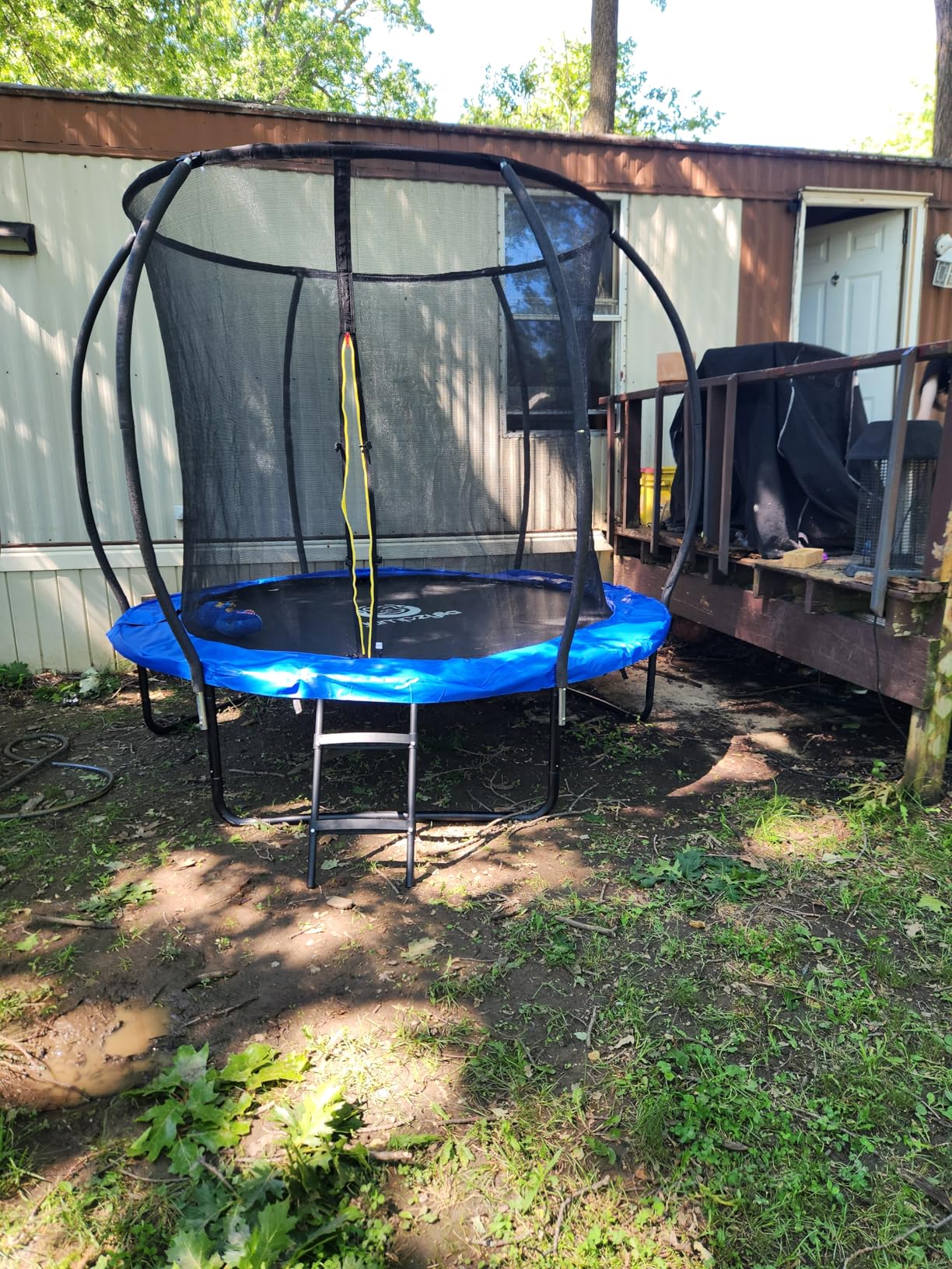 JUMPZYLLA Trampoline Outdoor 8FT 10FT 12FT 14FT 15FT 16FT with Enclosure, Non-Slip Ladder & Anti-Rust Coated Frame, ASTM Approved Recreational Backyard Large Trampoline with Net for Kids & Adults customer photo 2
