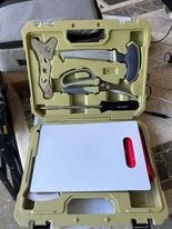 Flissa Hunting Field Dressing Kit, 10 Piece Hunting Knife Set with Skinning Knife, Butcher Game Processing Kit with Portable Storage Case for Deer, Meat Processing, Fishing, Camping, Survival (Green) customer photo 1