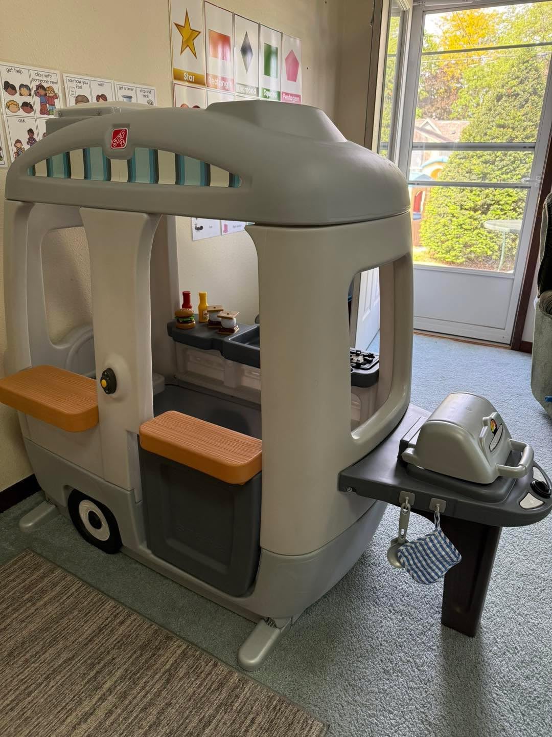 Step2 Adventure Camper Kids Playhouse, Indoor/Outdoor Playset with Kitchenette, Interactive Doorbell Sounds customer photo 1