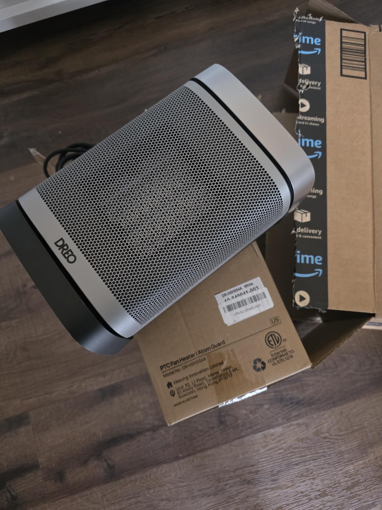 DREO Space Heater for Bathroom and Indoor, Portable Heater, 1500W Safe and Quiet PTC Ceramic Heater, 41-95°F Digital Thermostat, 70°Oscillating, Remote, ALCI Safety Plug, 12h Timer, 5 Modes customer photo 2