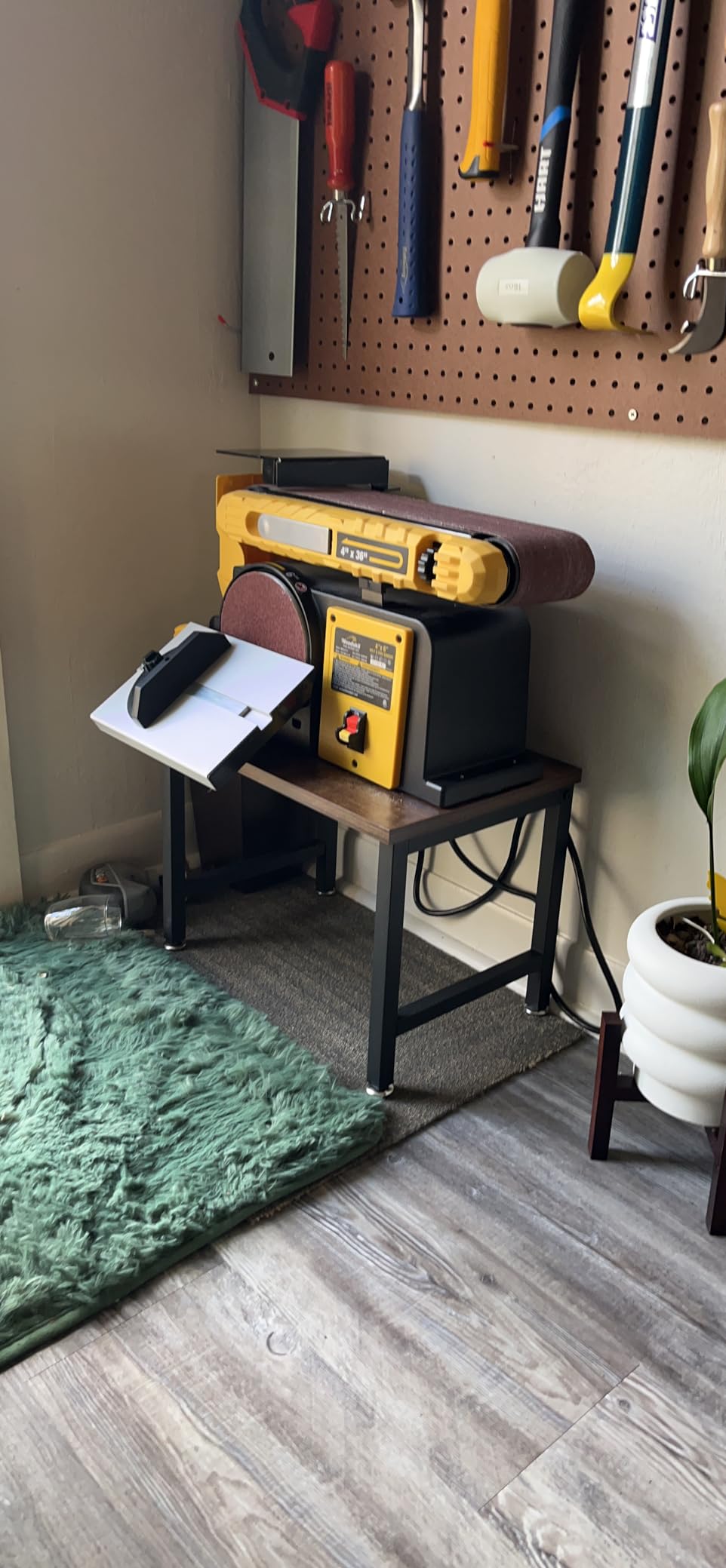 Woodskil 4.5-Amp Belt & Disc Sander Combo, 4x36 in. Belt & 6 in. Disc Sander with 3/4HP Motor, Upgraded Model customer photo 1