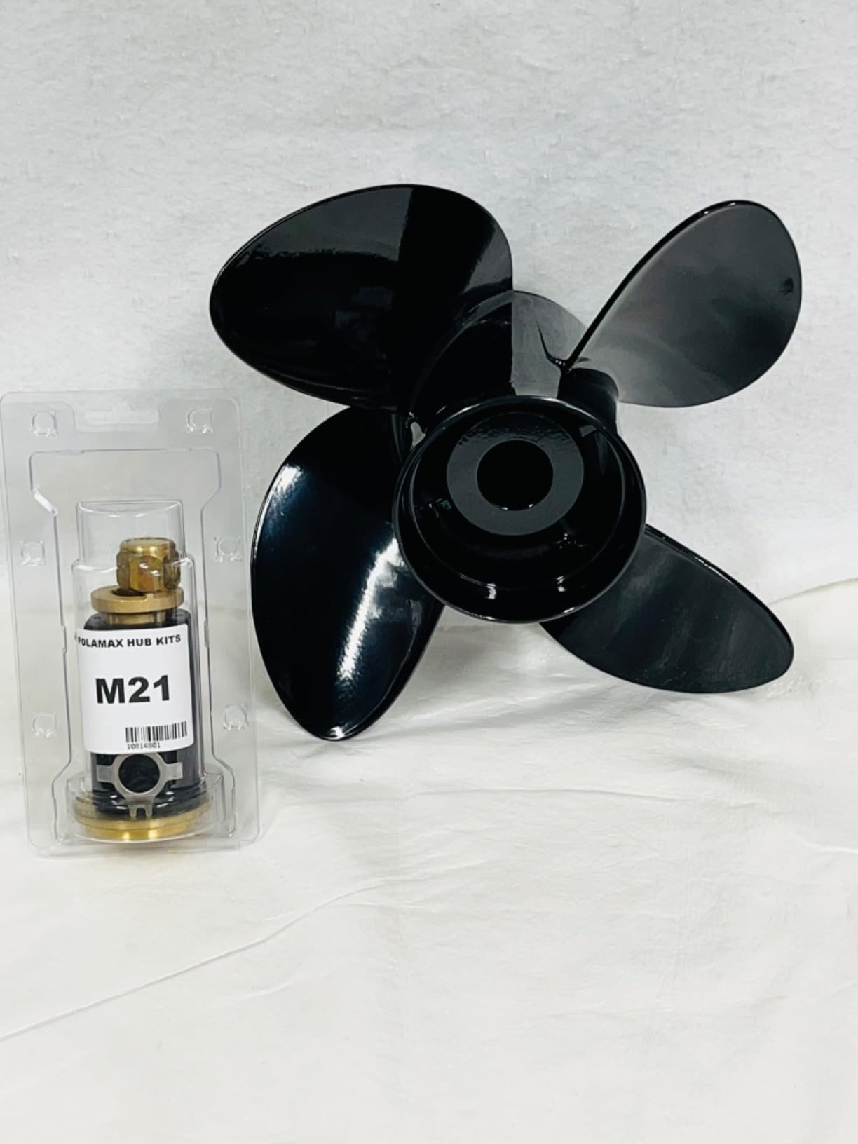 48-8M0084495 14 x 19 (Hub Kits Included) Upgrade Aluminum Boat Propeller for Mercury Engines 135-300HP 2 & 4-Stroke Outboards, Mercruiser Alpha &Bravo ONE,4 Blades 15Spline Tooth RH customer photo 1