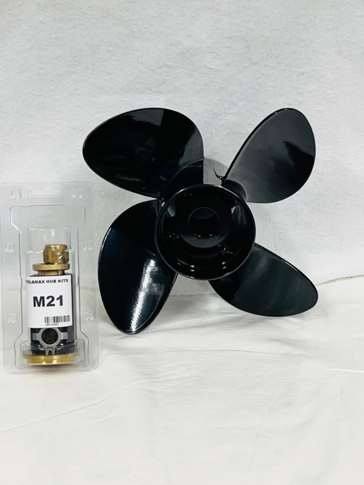 48-8M0084495 14 x 19 (Hub Kits Included) Upgrade Aluminum Boat Propeller for Mercury Engines 135-300HP 2 & 4-Stroke Outboards, Mercruiser Alpha &Bravo ONE,4 Blades 15Spline Tooth RH customer photo 2