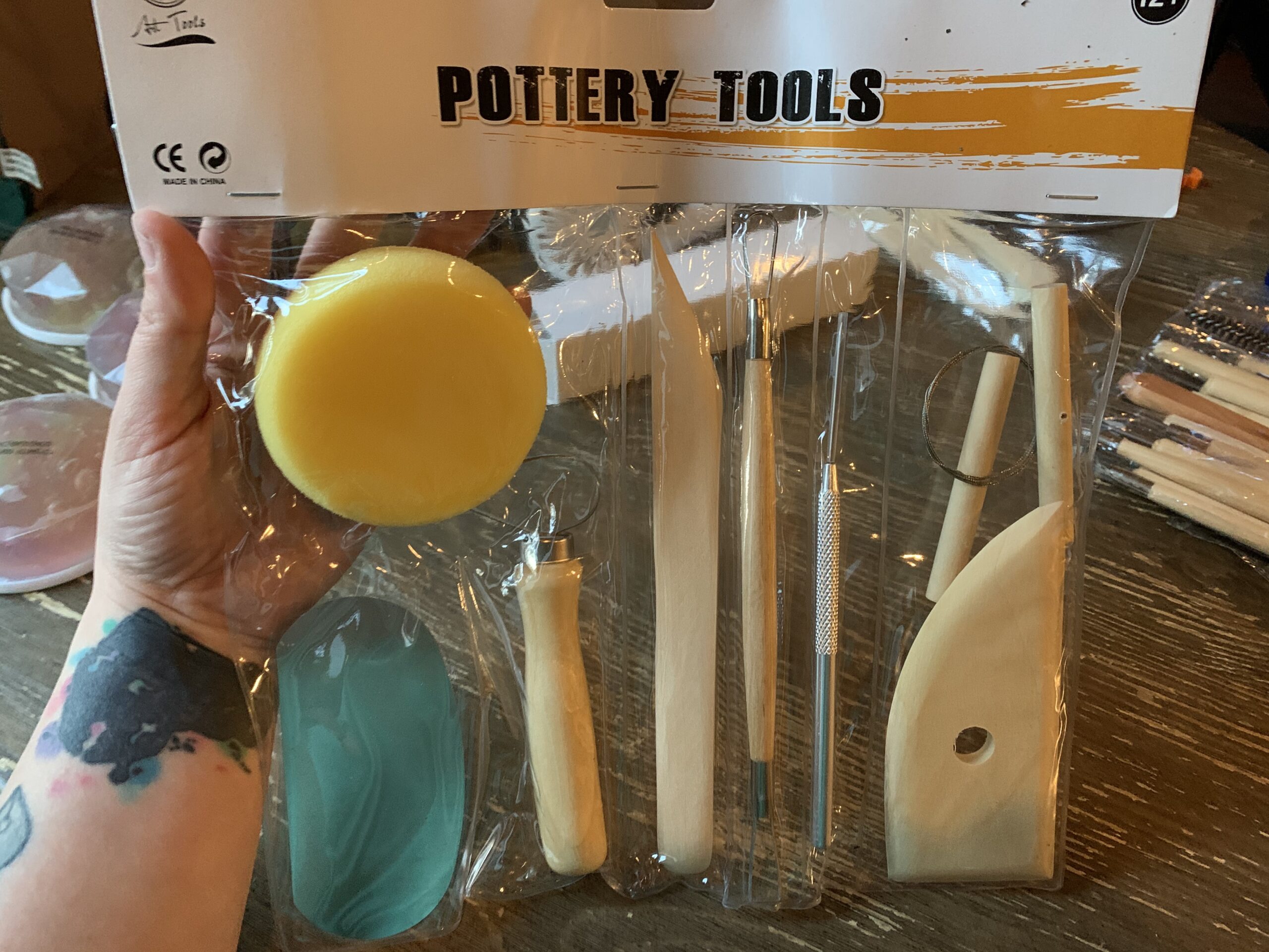 Jetmore 6 Pack Clay Tools Kit, Pottery Tools & Sculpting Tools, Polymer Modeling Clay Cutters Sculpture Set for Carving, Ceramics, Molding, DIY customer photo 2