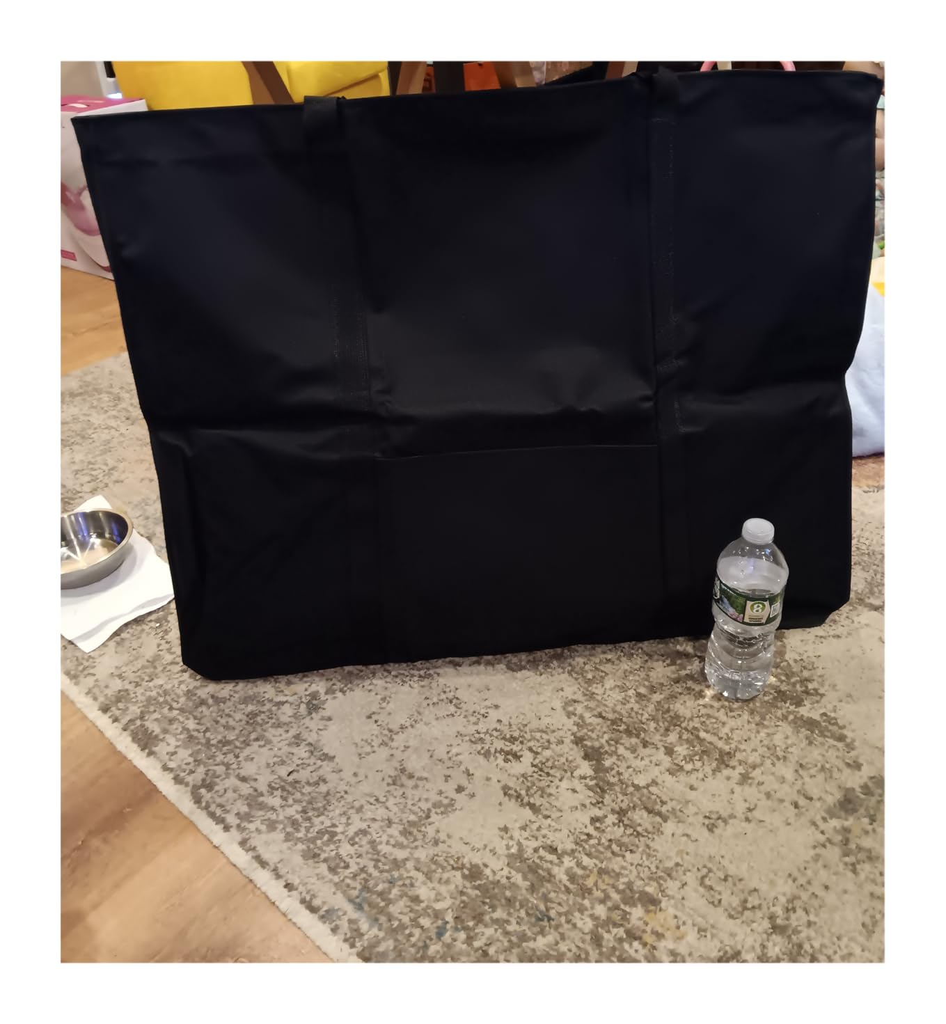 JJRING Dacron Light Weight Art Portfolio Bag, 19.6'' x 25.6'' for 18'' by 24'', Black Carrying Storage Case for Poster, Sketching, and Drawing customer photo 2