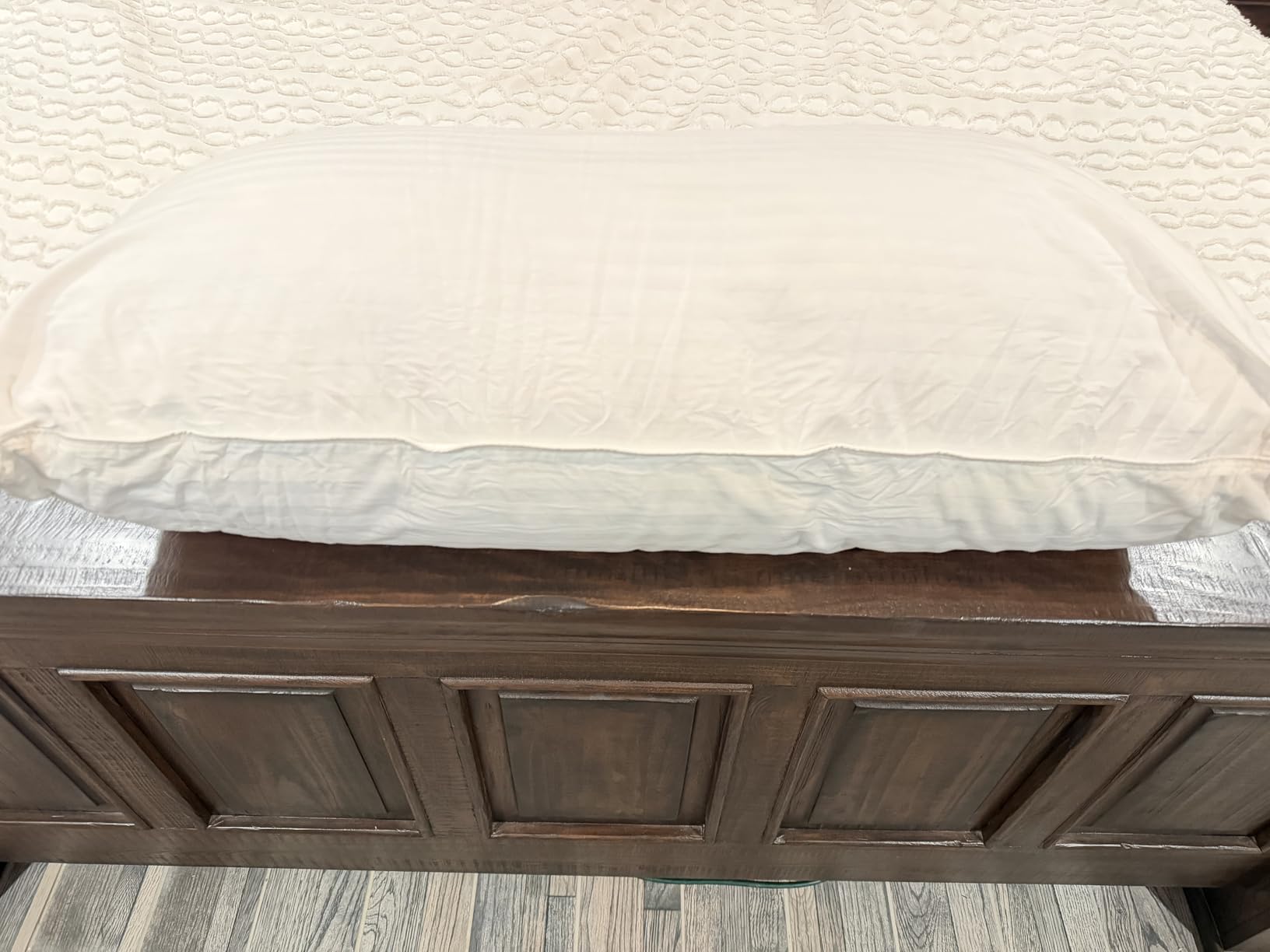 Beckham Hotel Collection King Size Memory Foam (Adjustable Fill) Bed Pillows Set of 2 - Cooling Shredded Foam Pillow for Back, Stomach or Side Sleepers customer photo 1