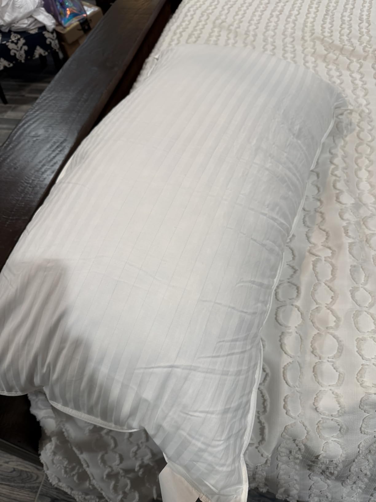 Beckham Hotel Collection King Size Memory Foam (Adjustable Fill) Bed Pillows Set of 2 - Cooling Shredded Foam Pillow for Back, Stomach or Side Sleepers customer photo 2