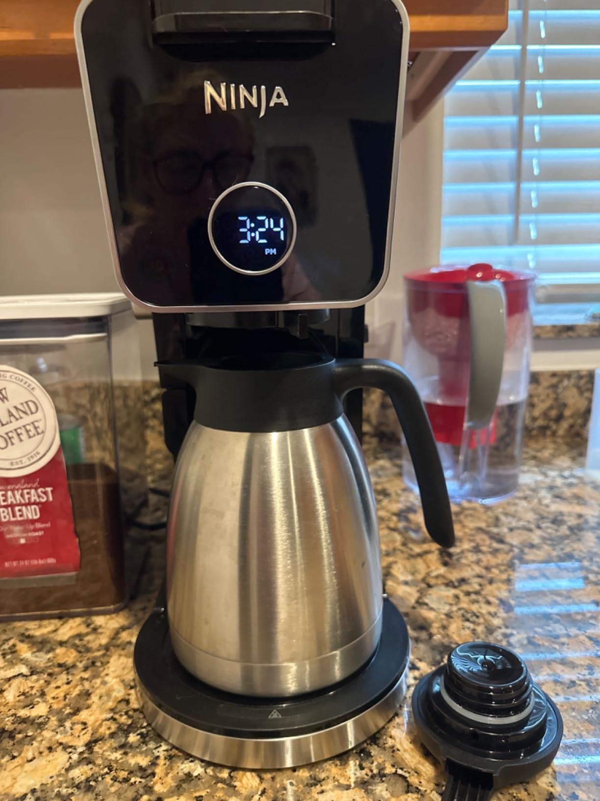 Heritage66 3L Airpot Coffee Dispenser, Stainless Steel Triple-Wall Vacuum Insulated Pump Pot, Thermal Coffee Server Keeps Drinks Hot 12 Hrs/Cold 24 Hrs, Ideal for Home, Office, Parties customer photo 2