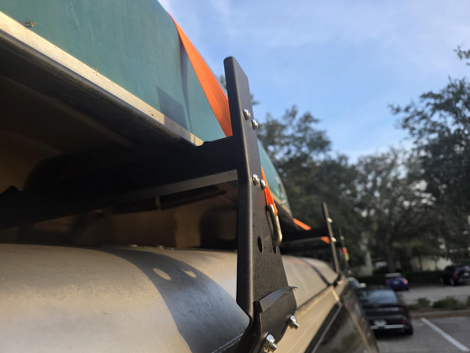 CIRONBOW Universal Roof Ladder Rack for Van, Roof Rack for Minivan/Panel Van, Adjustable Length 57''-65'', 3 Bars-Fit Chevy Express Vans 1996-Up, 800LB Load-Capacity, Gutter Clamp Type, Matte Coating Black customer photo 1