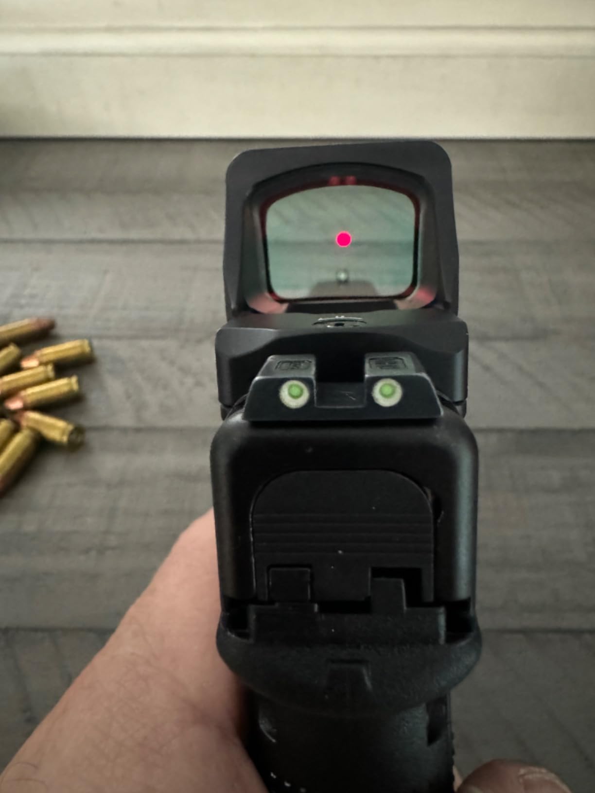 HOLOSUN 407/507COMP Series 6 MOA Dot or CRS 2 MOA Dot & 8/20/32 MOA Circle Reflex Pistol Sight with Large Objective Lens - Durable Shake-Awake Aluminum Handgun Sight (RMR Footprint) customer photo 2