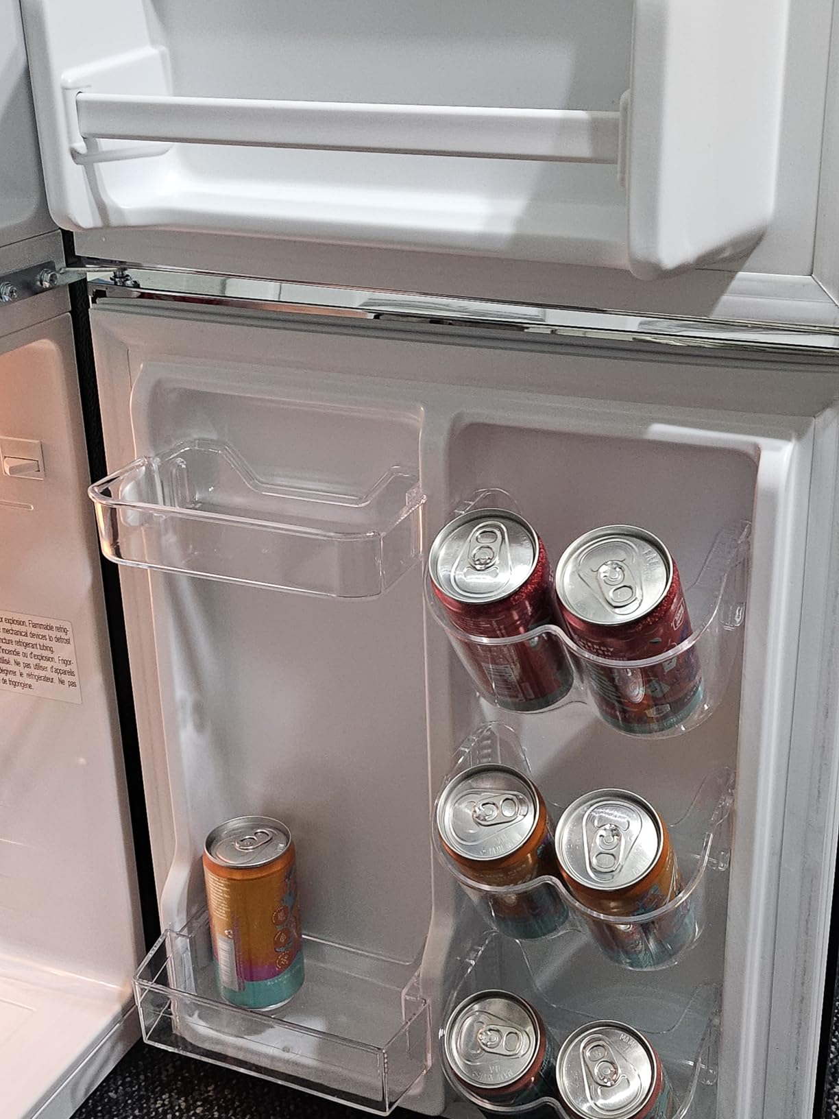 Frigidaire EFR840-Cream Retro Mini Fridge with Freezer & Side Bottle Opener - Small 2 Door Refrigerator for Office Bar or College Dorm Room - 3.1 Cu Ft (Cream) customer photo 2