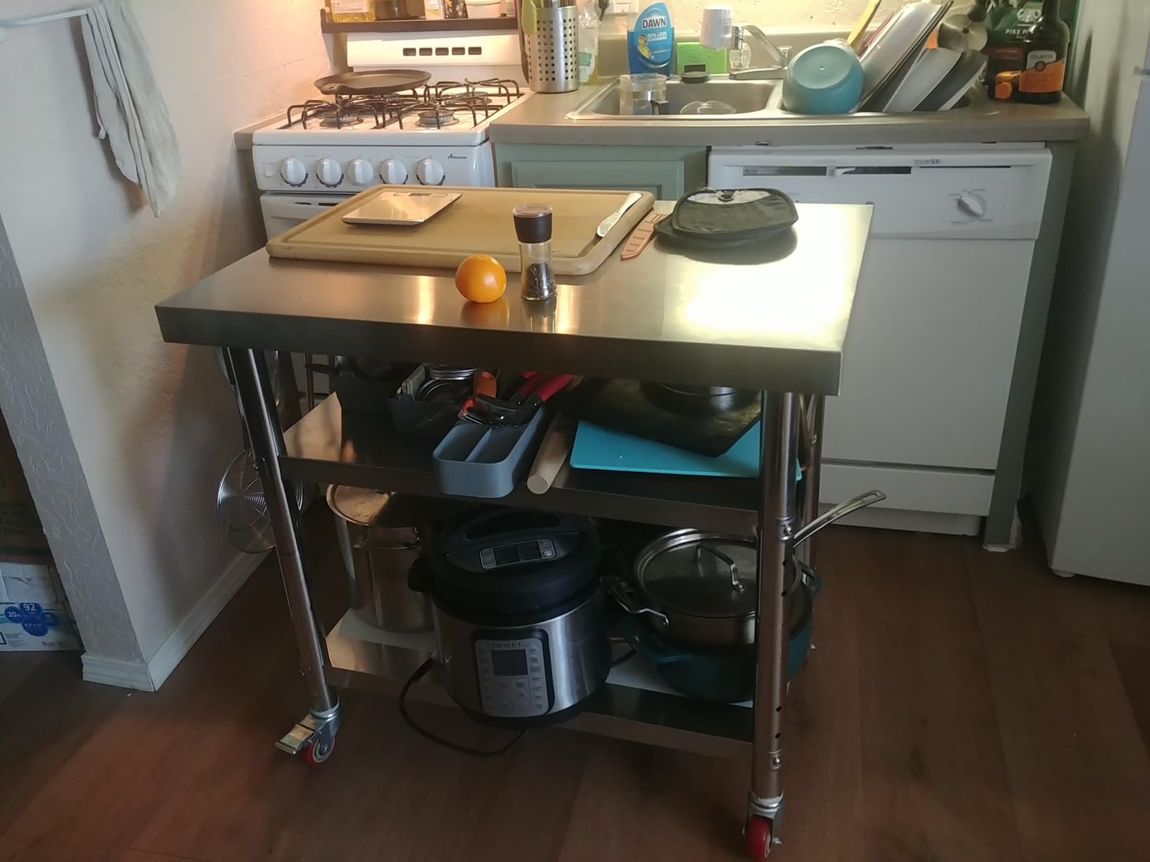 YITAHOME NSF Stainless Steel Work Table With Overshelves, 30