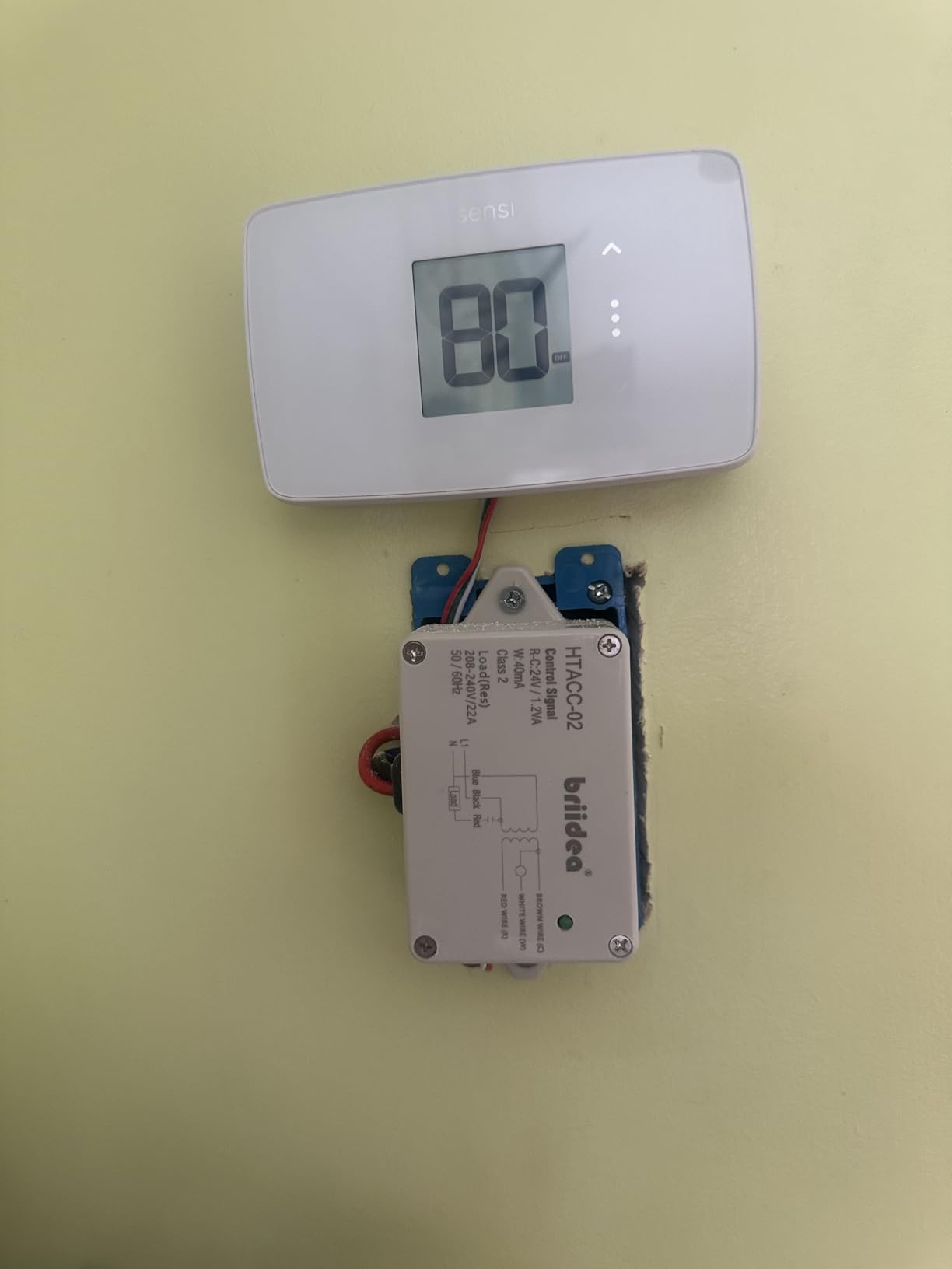 Sensi Lite Smart Thermostat, Programmable, WiFi, Easy DIY, Works With Alexa, ENERGY STAR Certified, ST25 customer photo 1