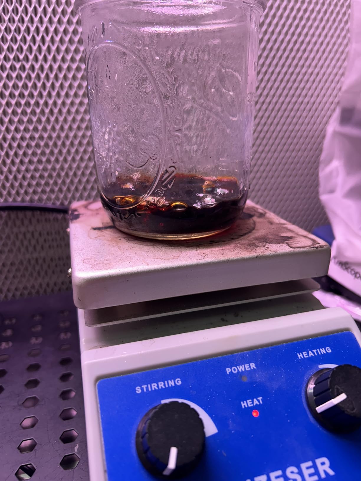 Magnetic Stirrer Hot Plate w/Stir Bar,100-2000rpm Magnetic Hotplate Stirrer, 180W Heating Power Hot Plate Stirrer, Max 520℉ Hot Plate with Magnetic Stirrer customer photo 1