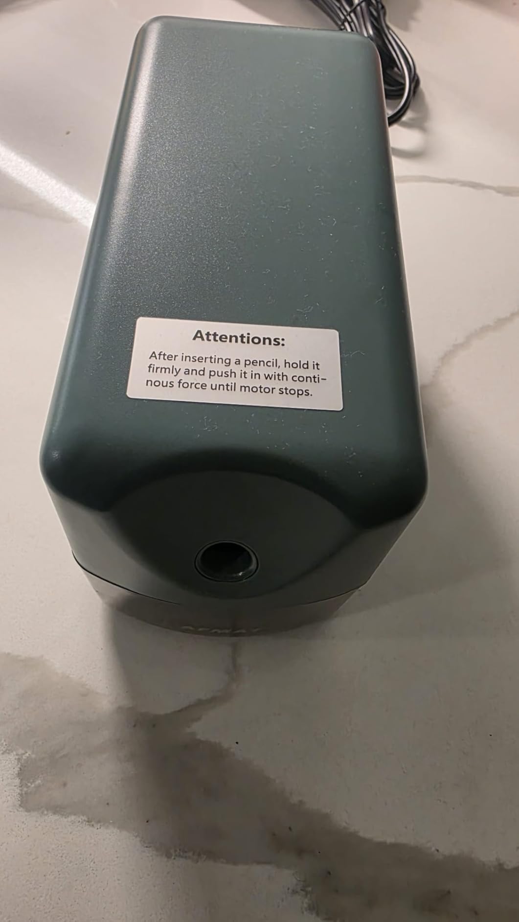 AFMAT Heavy Duty Electric Pencil Sharpener, Classroom Pencil Sharpeners for 6-11mm No.2/Colored Pencils, Auto Stop, Sharp Point, Save Pencils, Teachers Must Haves PSX3 customer photo 1