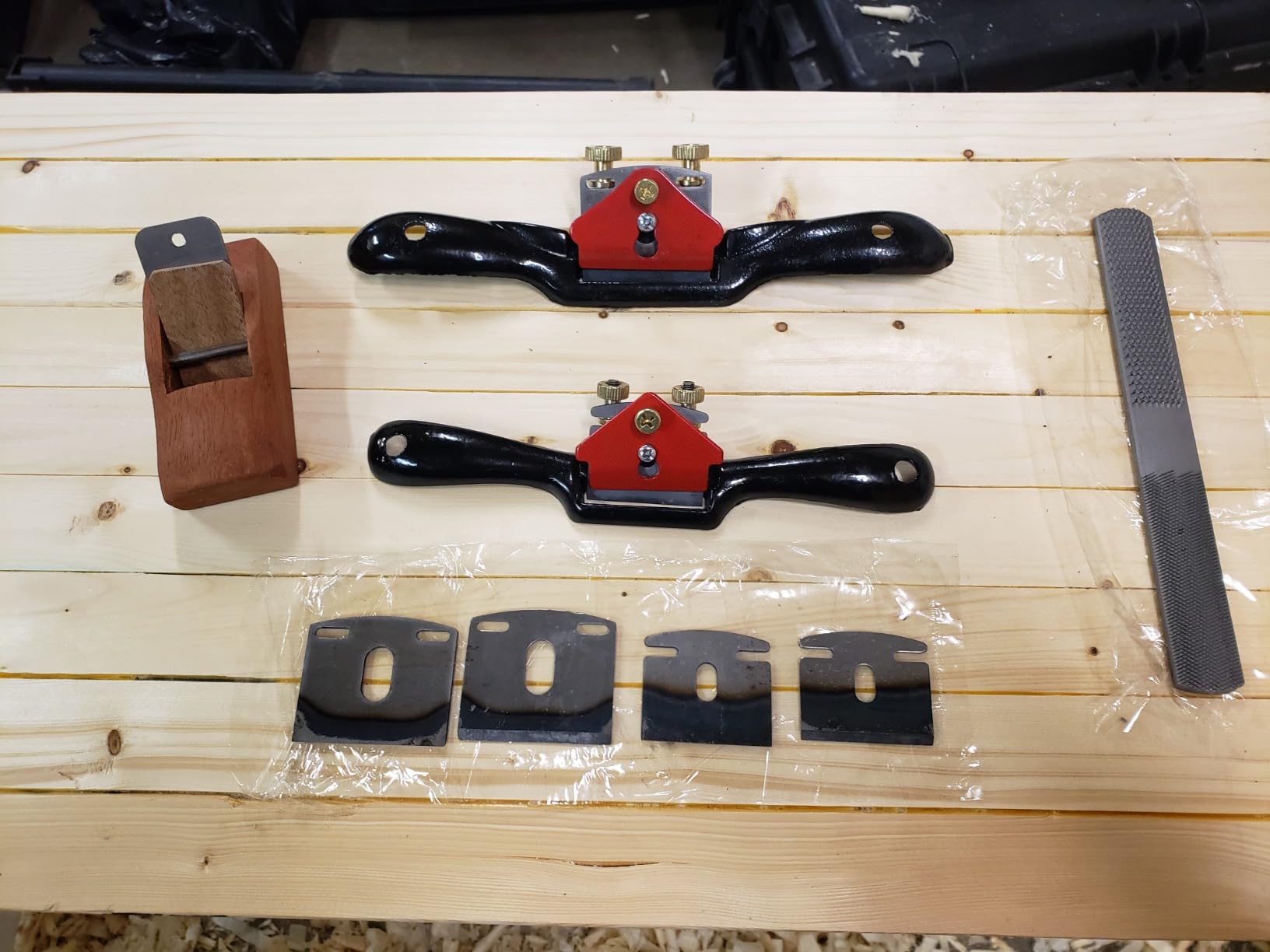 Adjustable Spokeshave Set - 2pcs Spokeshave, 6pcs Metal Blade, Portable Woodworking Planes and 4-Way Wood Rasp File, Perfect for Wood Craft and Woodworking customer photo 1