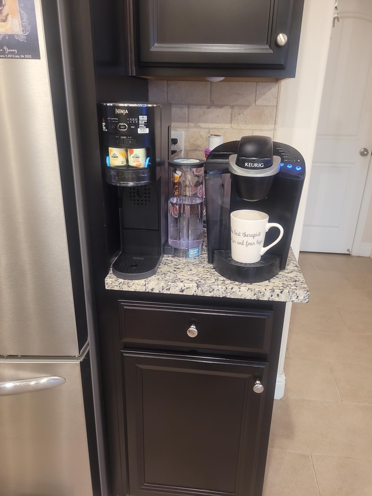 Ninja Thirsti Drink System, Soda Maker, Create Unique Sparkling & Still Drinks, Personalize Size & Flavor, Carbonated Water Machine, 60L CO2 Cylinder & Variety of Flavored Water Drops, Black WC1001 customer photo 2