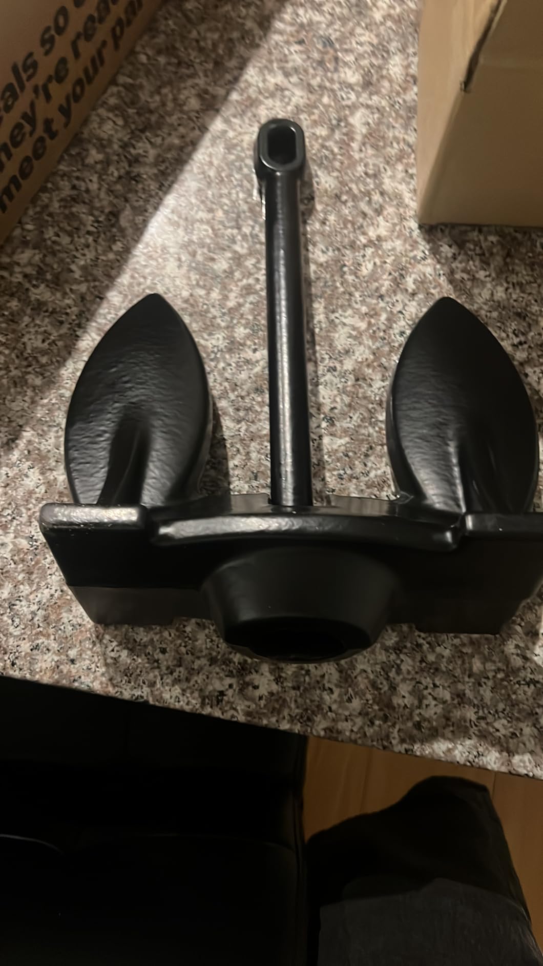 Anchor-Man Navy Anchor (10lb 15lb 20lb 30lb) - Black Vinyl Coated Naval Anchors for Boats with Impressive Holding Power customer photo 1