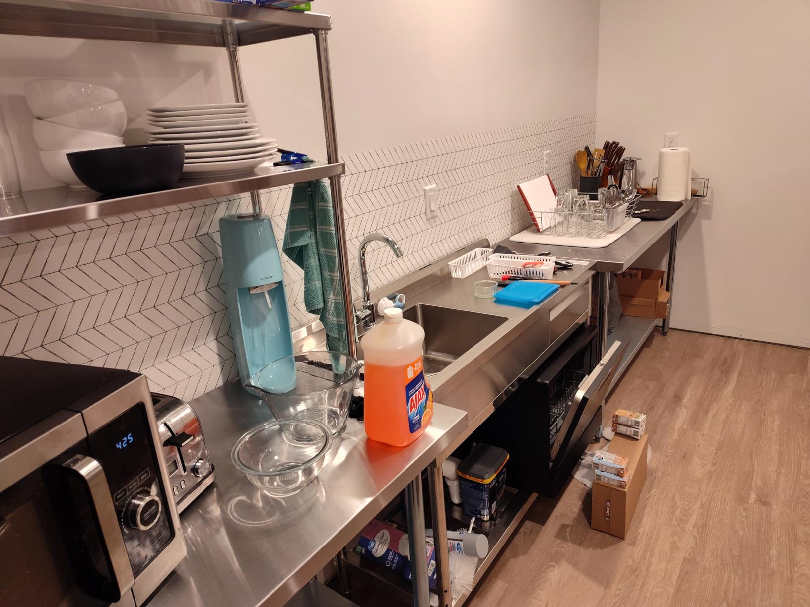 KUTLER Stainless Steel Table 24 x 18 Inches, NSF Heavy Duty Commercial Kitchen Prep and Work Table with Undershelf for Restaurant, Hotel, Home customer photo 1