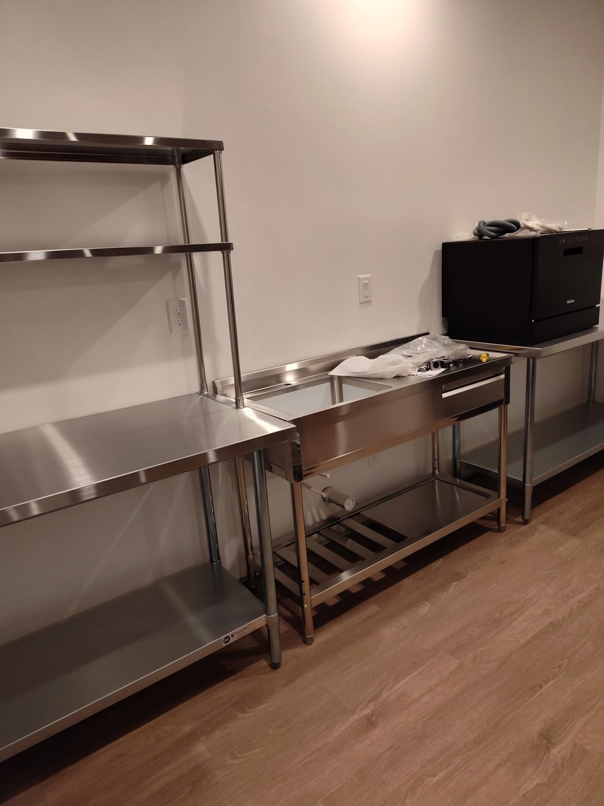 KUTLER Stainless Steel Table 24 x 18 Inches, NSF Heavy Duty Commercial Kitchen Prep and Work Table with Undershelf for Restaurant, Hotel, Home customer photo 2
