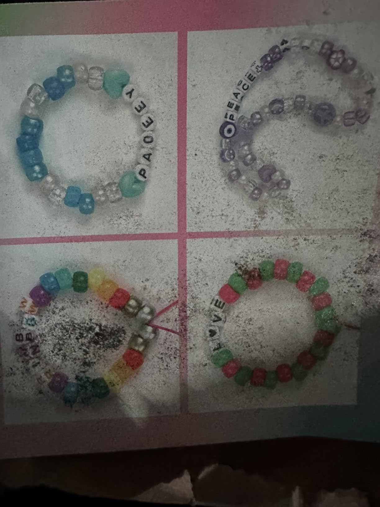 5 Boxes Bracelet Making Kit Pony Beads, 96 Colors 3500Pcs Kandi Beads for Bracelets with 800Pcs Letter Bead Friendship Bracelet Rave Accessories Craft Kits for Kids Adults Keychain Jewelry Making customer photo 1