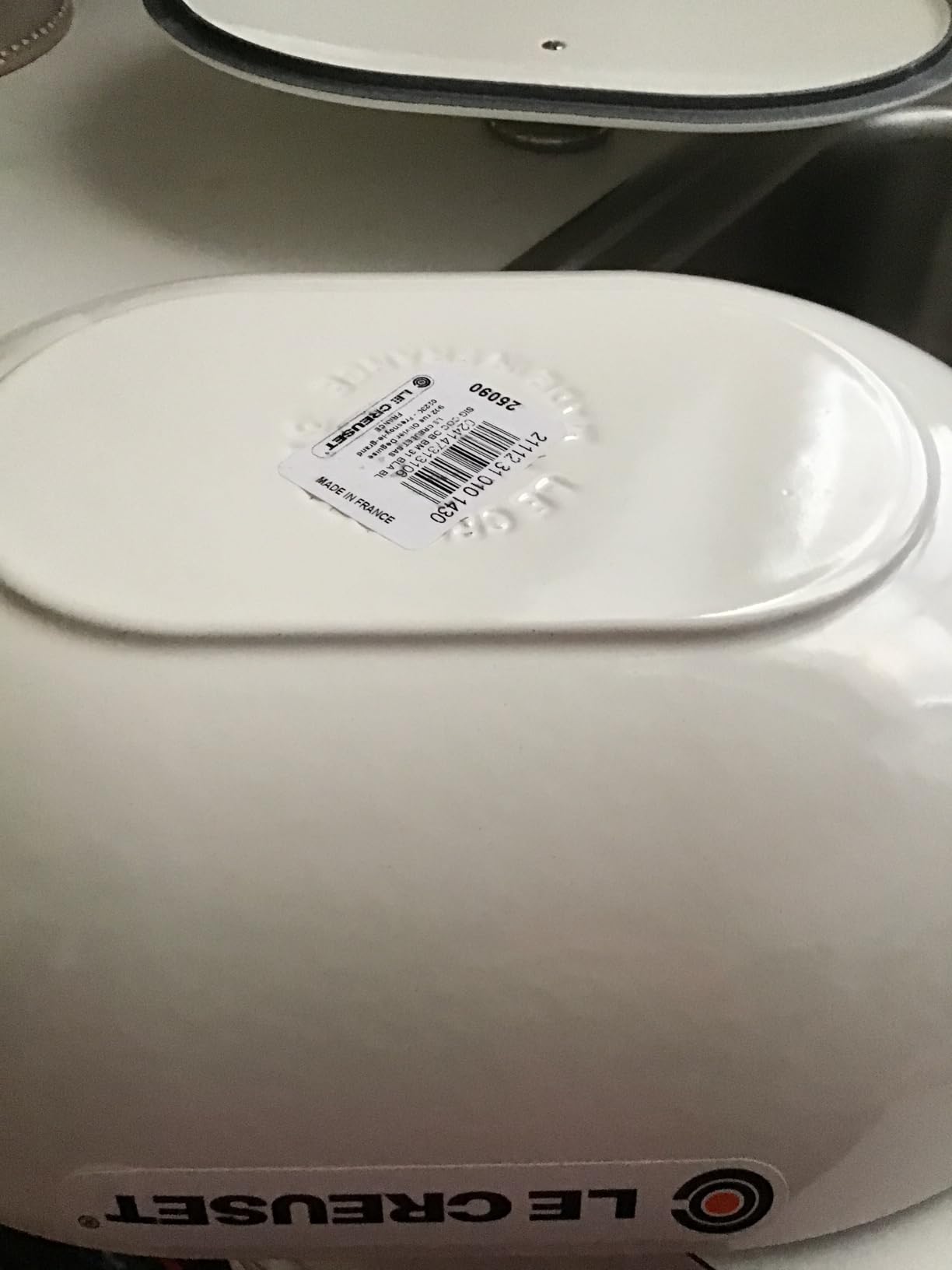 Le Creuset Enameled Cast Iron Signature Oval Casserole with Lid, 3.75 qt., Sea Salt customer photo 2