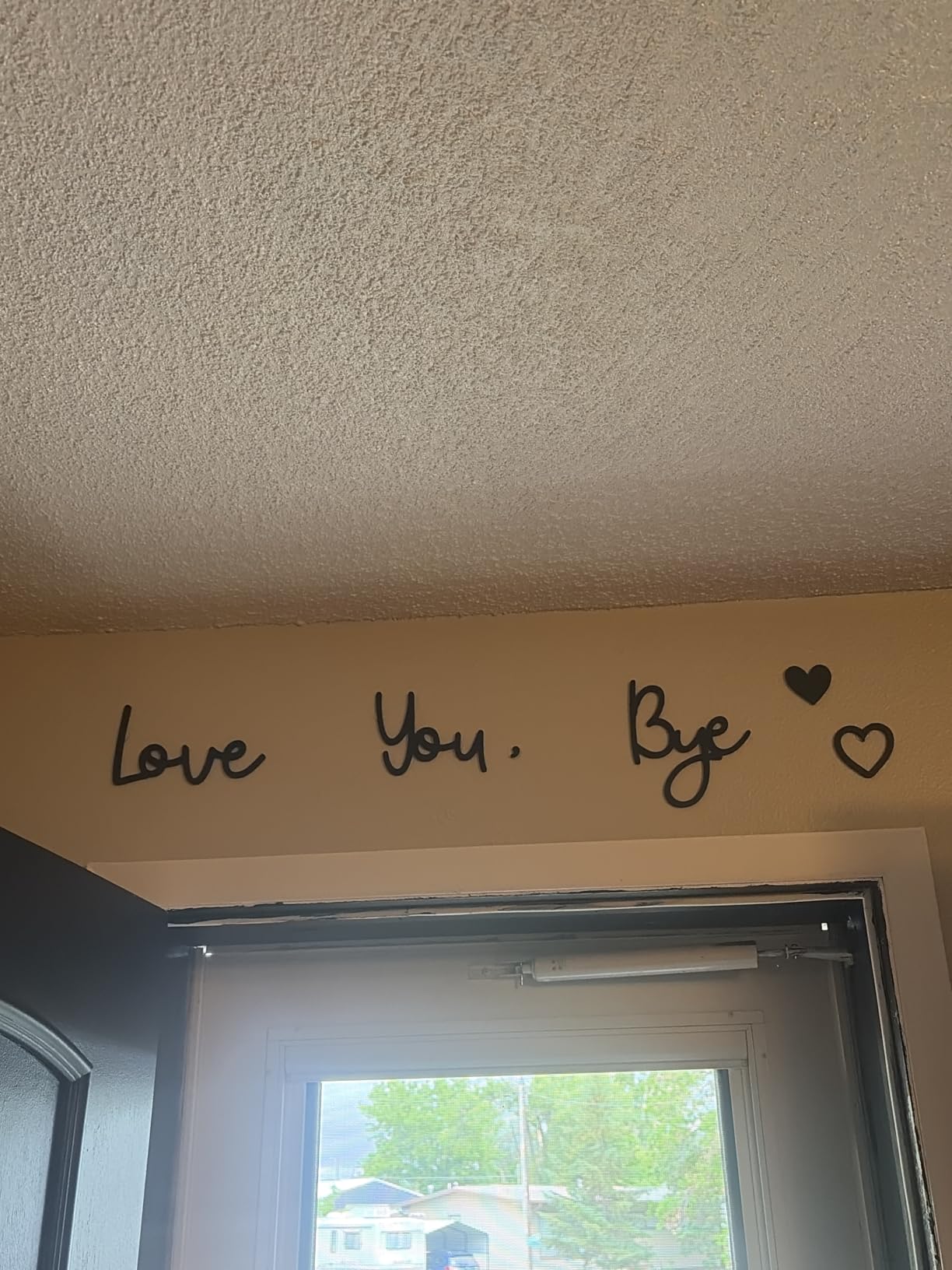 Dripykiaa Love You Bye Wood Sign Home Decor Boho Decor Wall Decor Express Love and Warm for Your Family Lovers Wall Art Gift Hallway Entryway Door Valentine Decorations for Home customer photo 1