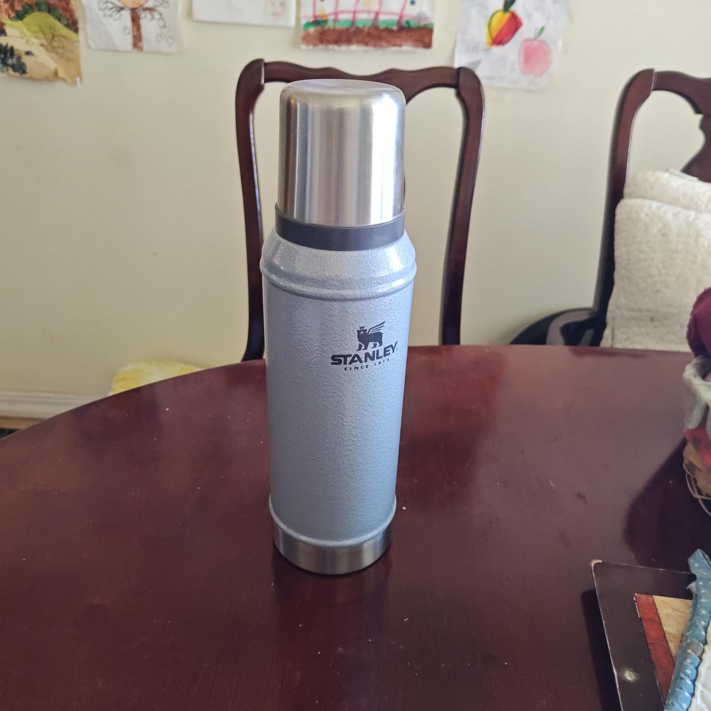 Classic Legendary Vacuum Bottle 1.1 qt | Wide Mouth with Leakproof Cup Lid | Keep Drinks Hot or Cold | Packable for Travel | Insulated Stainless Steel Thermal Bottle | BPA-Free | Hammertone Green customer photo 2