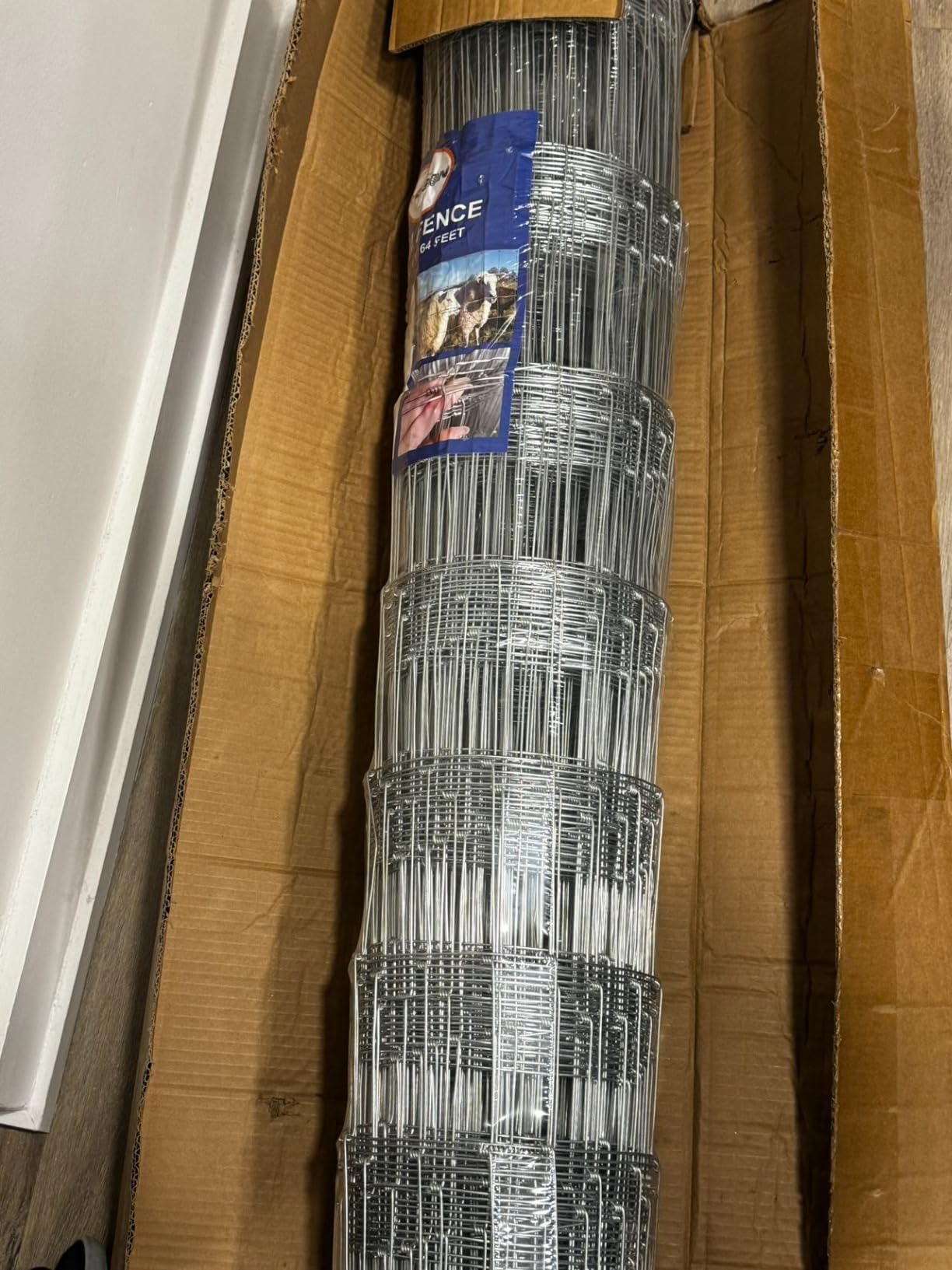 Farm Fence 5ft x 164ft Heavy Zinc Coating Cattle Fence, Galvanized Field Wire Fencing Deer Fence, Goat Fence, Hog Wire Fencing for Yard Livestock & Animals Protection customer photo 2