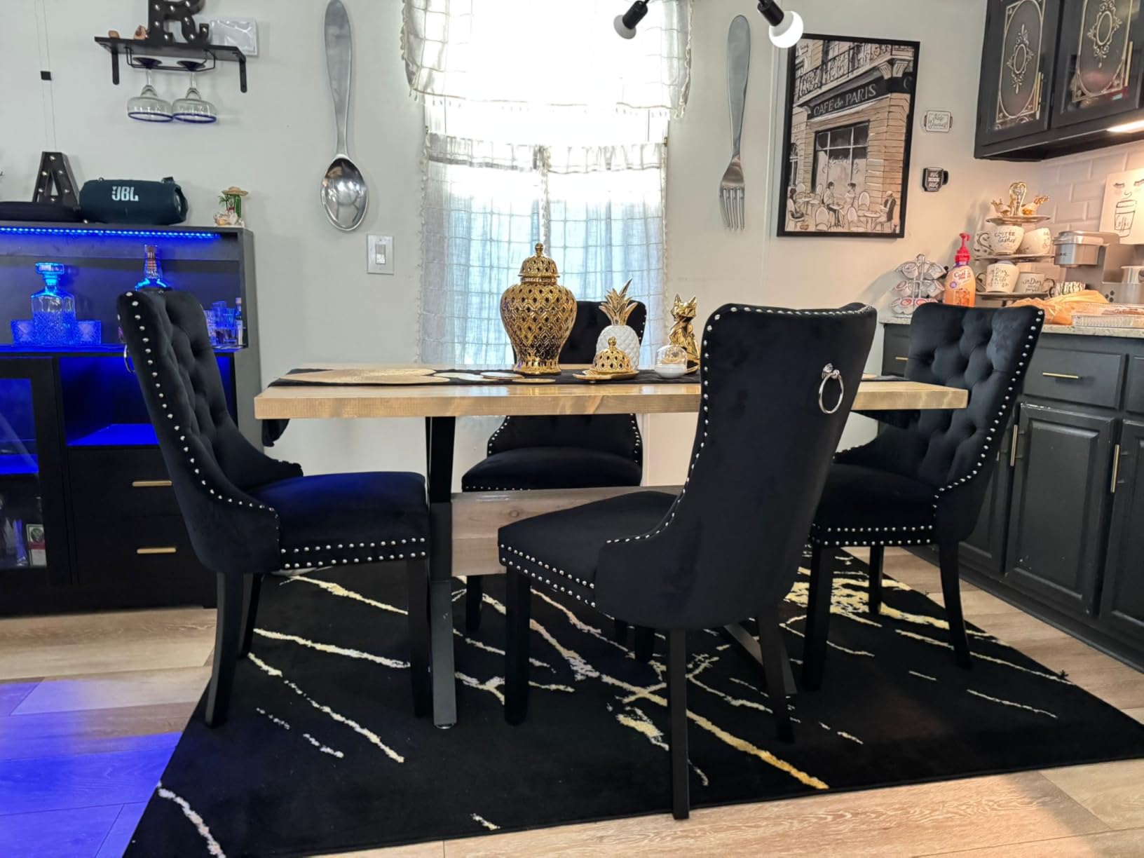 Table Base 28 Inch,Heavy Duty Pedestal Metal Dining Table Base for Glass, Marble, and Wood Tops, Furniture Legs for Home,Kitchen,Office(Black) customer photo 1