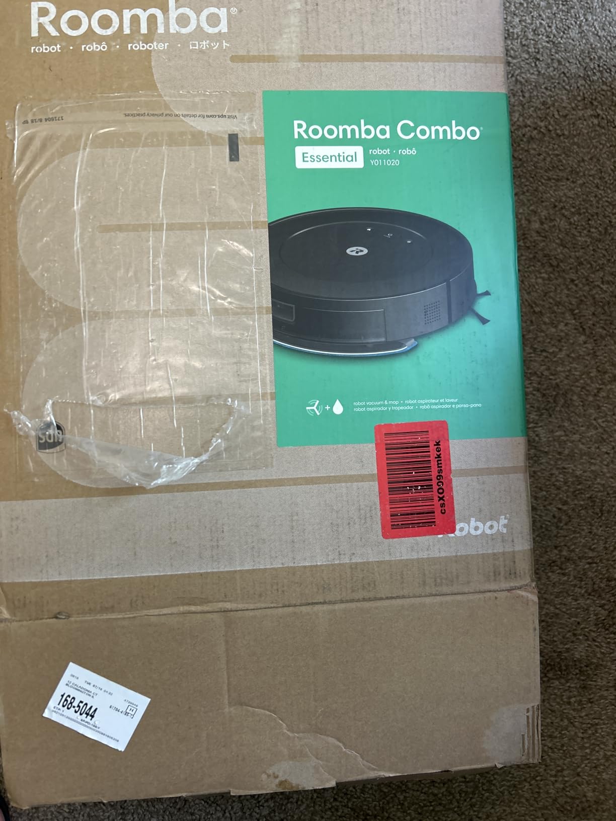 Roomba Combo Robot Vacuum & Mop (Y0110) - Easy to use, Power-Lifting Suction, Vacuums and mops, Multi-Surface Cleaning, Smart Navigation Cleans in Neat Rows, Self-Charging, Alexa customer photo 1