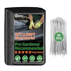 HOOPLE 3ft x 30ft Heavy Duty Weed Barrier Landscape Fabric - Commercial Grade Non Woven Ground Cover for Weed Control, Garden, Driveway & Erosion Prevention - High Permeability & Easy to Cut customer photo 1