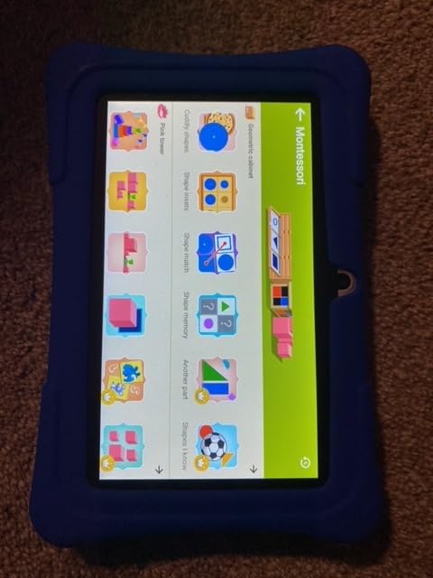 aiprotablet Kids Tablet, 7 inch Android Tablet for Kids, 6GB+32GB 1TB Expand, Quad-Core Toddler Tablets with Case, BT, WiFi, Parental Control, Games, Dual (Rose) customer photo 2