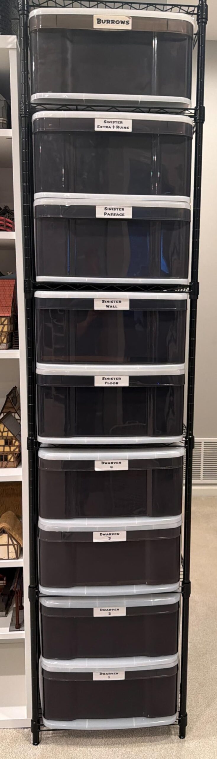 Finnhomy Heavy Duty 5 Tier Wire Shelving Unit, 18x18x59-inches 5 Shelves Storage Rack, Metal Shelving with Thicken Steel Tube, NSF Certified, Black customer photo 1