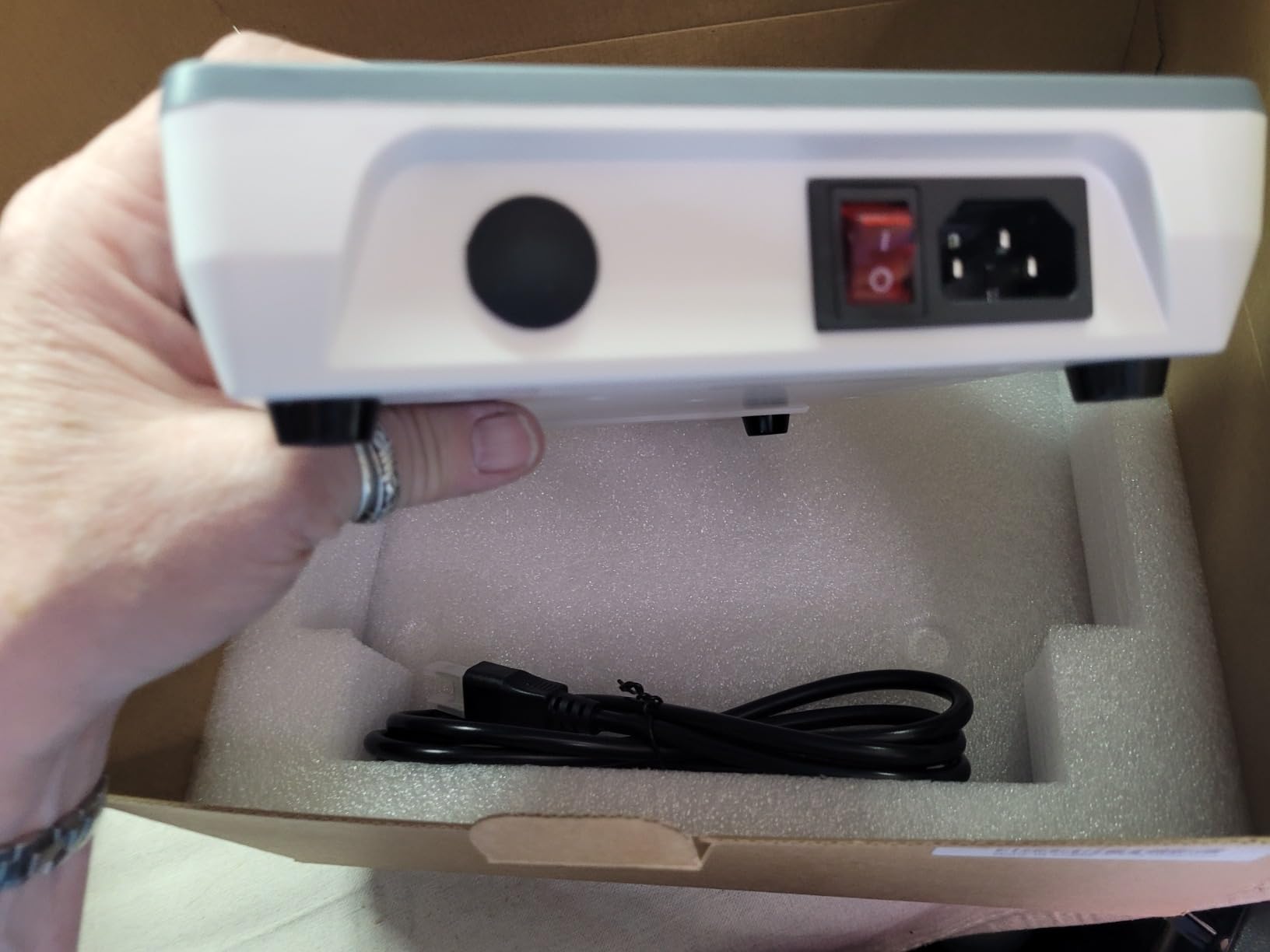 Magnetic Stirrer Hot Plate Stirrer LCD Display 300℃ Max.5L 5.9inch Heated Magnetic Stir Plate 1600RPM Magnetic Lab Hotplate Stirrer Magnetic Mixer for Lab Physics Education,Stir Bar&Temp Sensor customer photo 2