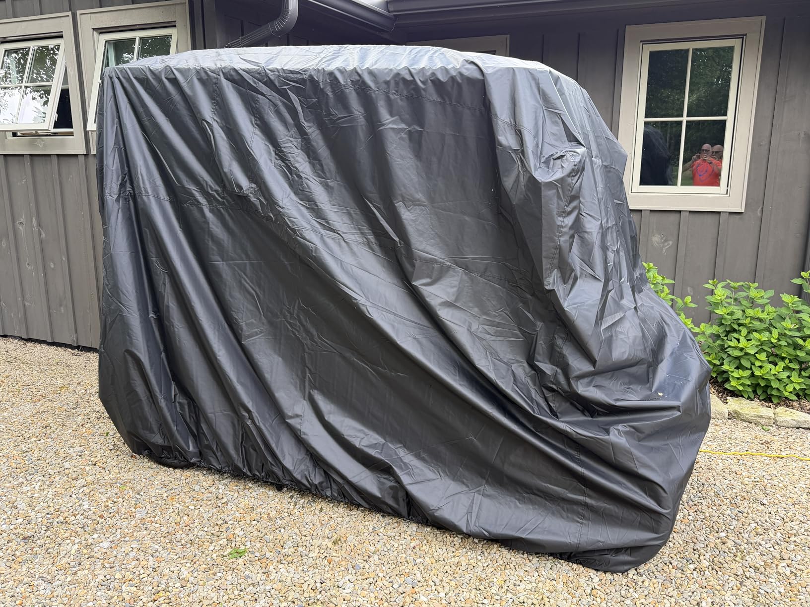 Golf Cart Cover 2/4/6 Passenger, All-Weather Protection Golf Cart Rain Covers, UV Resistant with Windproof Buckle Golf Cart Accessories (Fits for Club Car, for EZGO, for Yamaha) customer photo 2